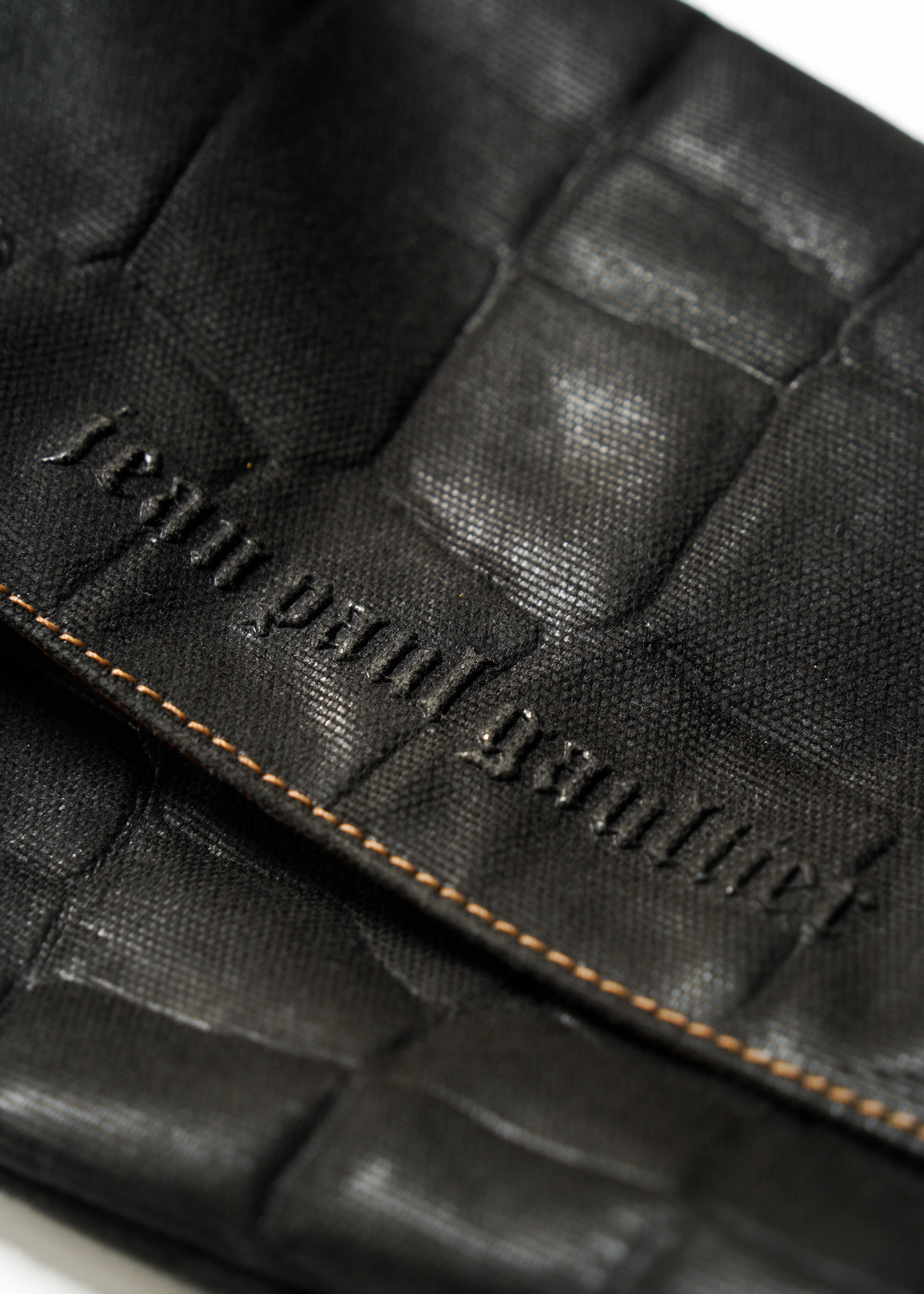 90-00’s Jean Paul Gaultier croc-embossed canvas shoulder bag