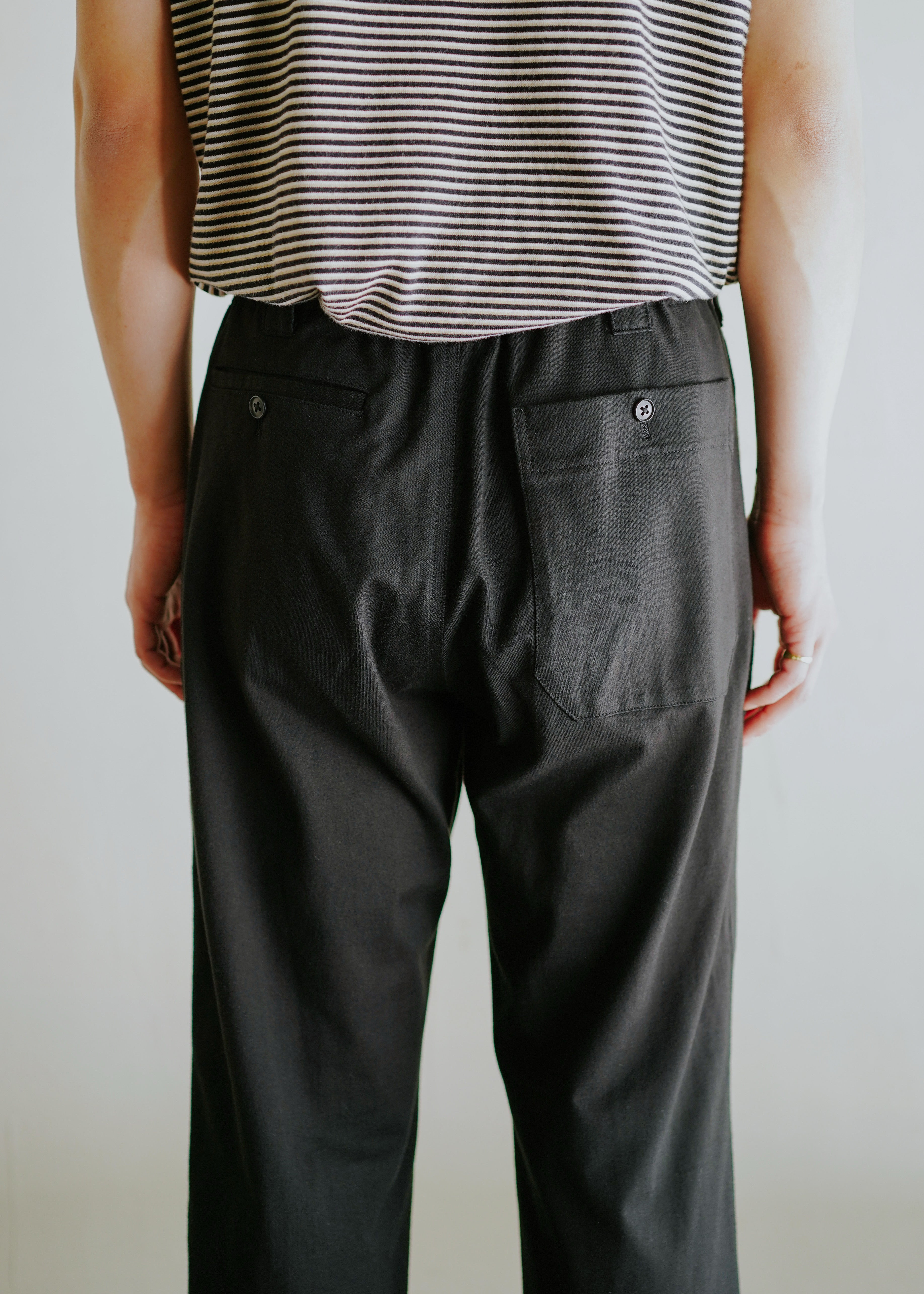 Y's for men 02SS cotton jersey tapered trousers