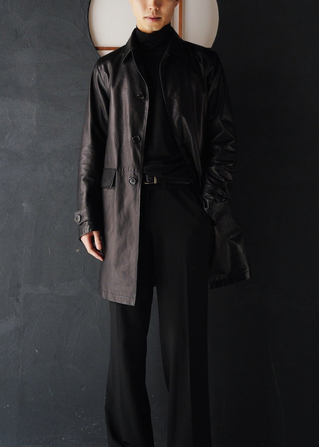 00’s PRADA SPORT reversible leather car coat