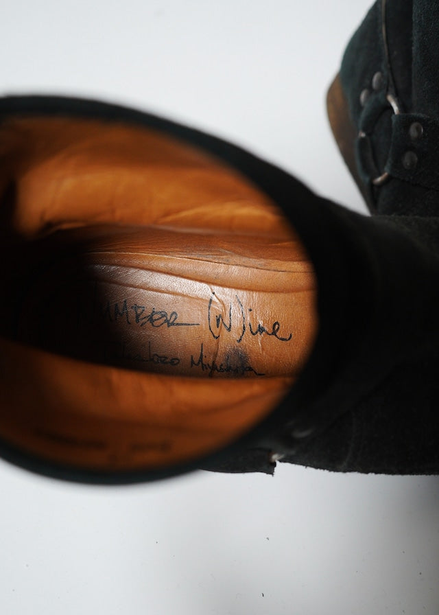 Number (N)ine 05AW suede moccasins boots