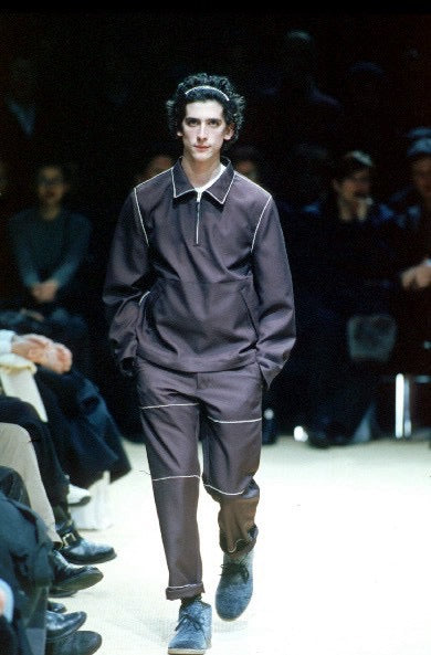 Comme des garçons HOMME PLUS 99AW "Souvenir Kitsch" stitched tapered trousers