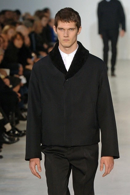 JIL SANDER 06AW mouton collar wool jacket