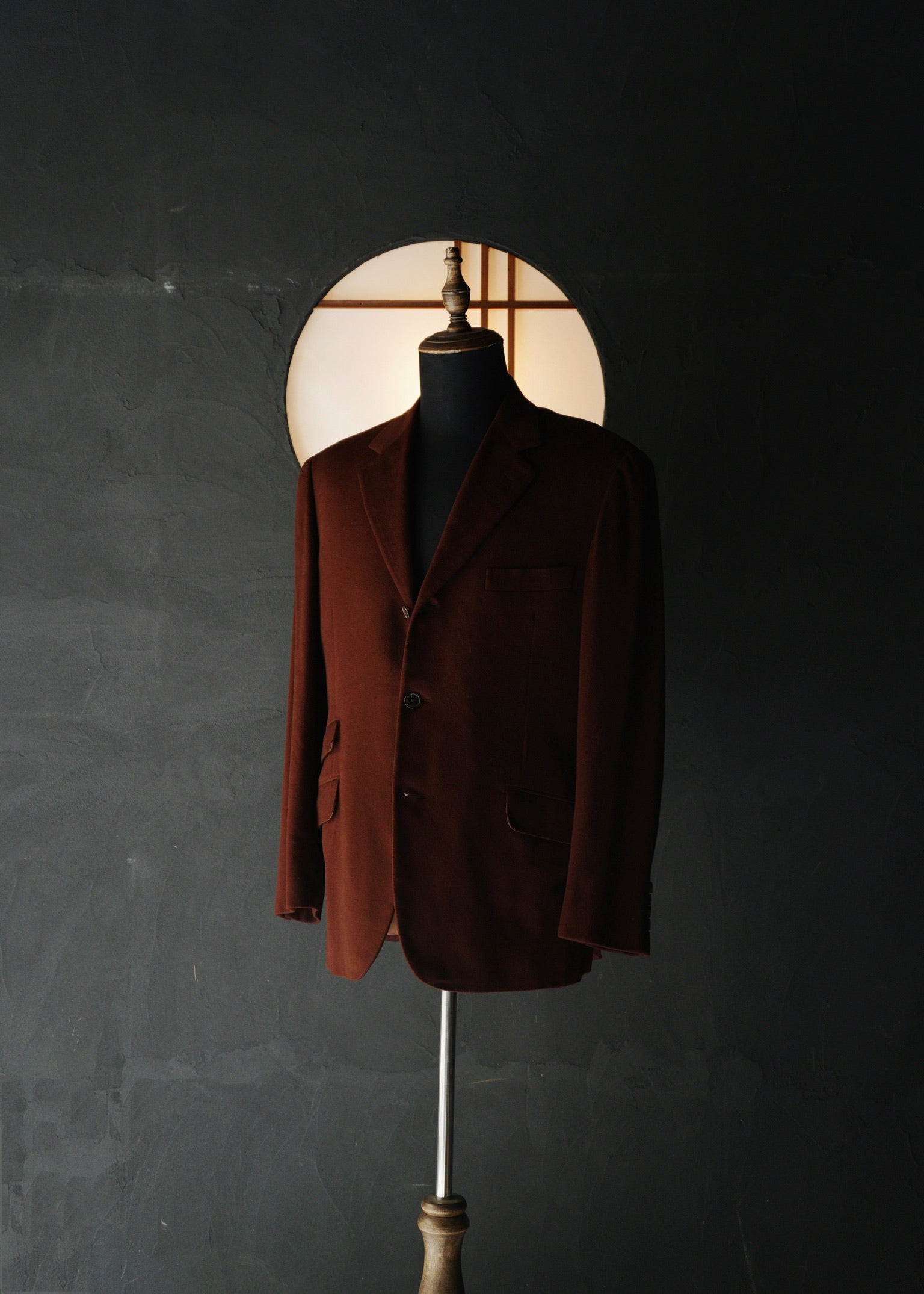 HERMÈS pure cashmere single 3b tailored jacket