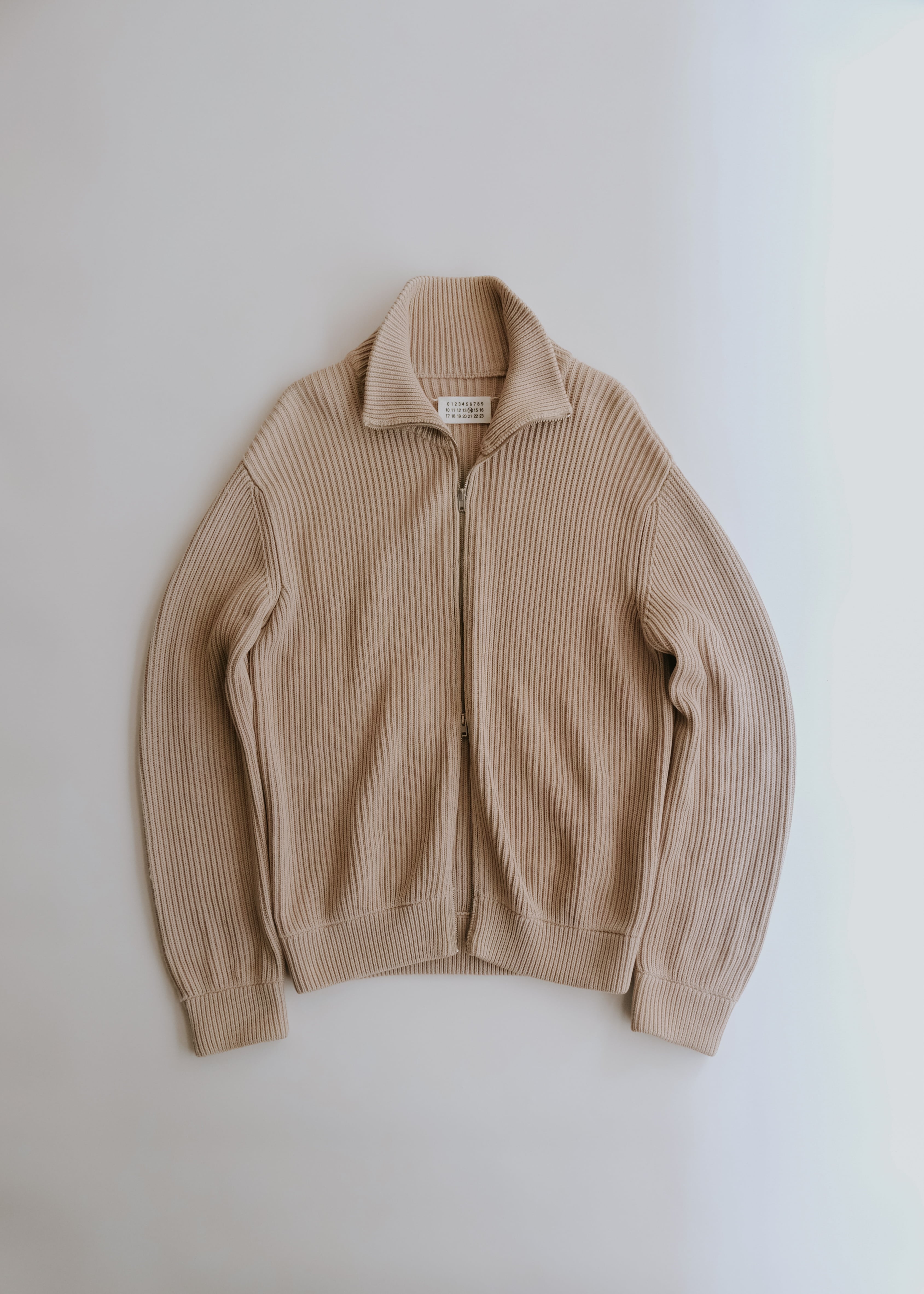 Martin Margiela 07SS double zip up drivers knit