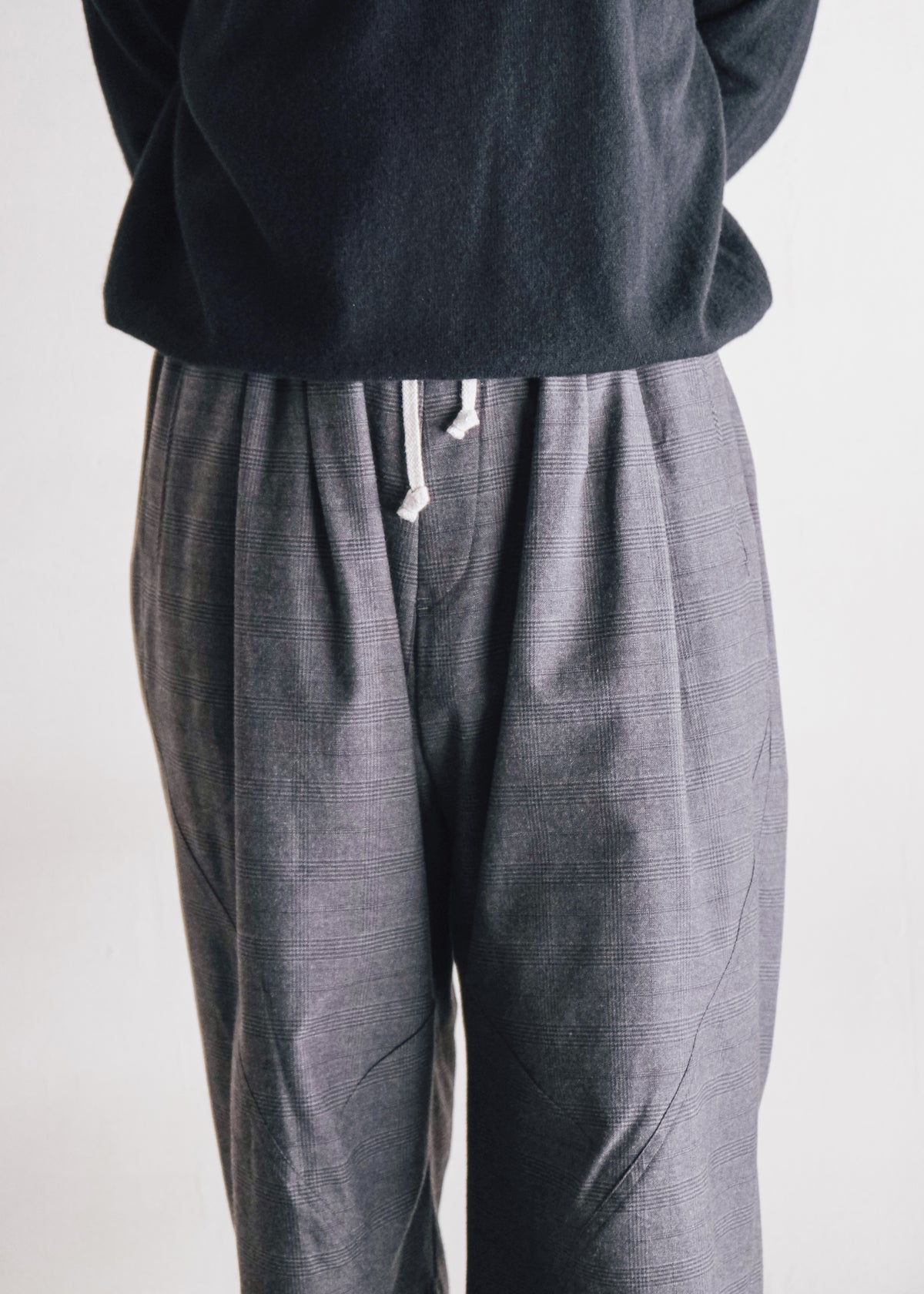 Ex. HOMO LUDENS 26AW Y.M. Jockey easy pants / charcoal