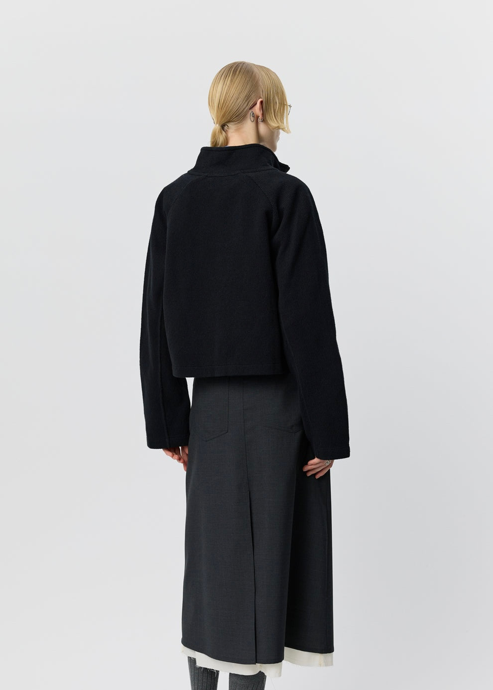mfpen 26AW Cropped Leisure Zip Up Black メンズ