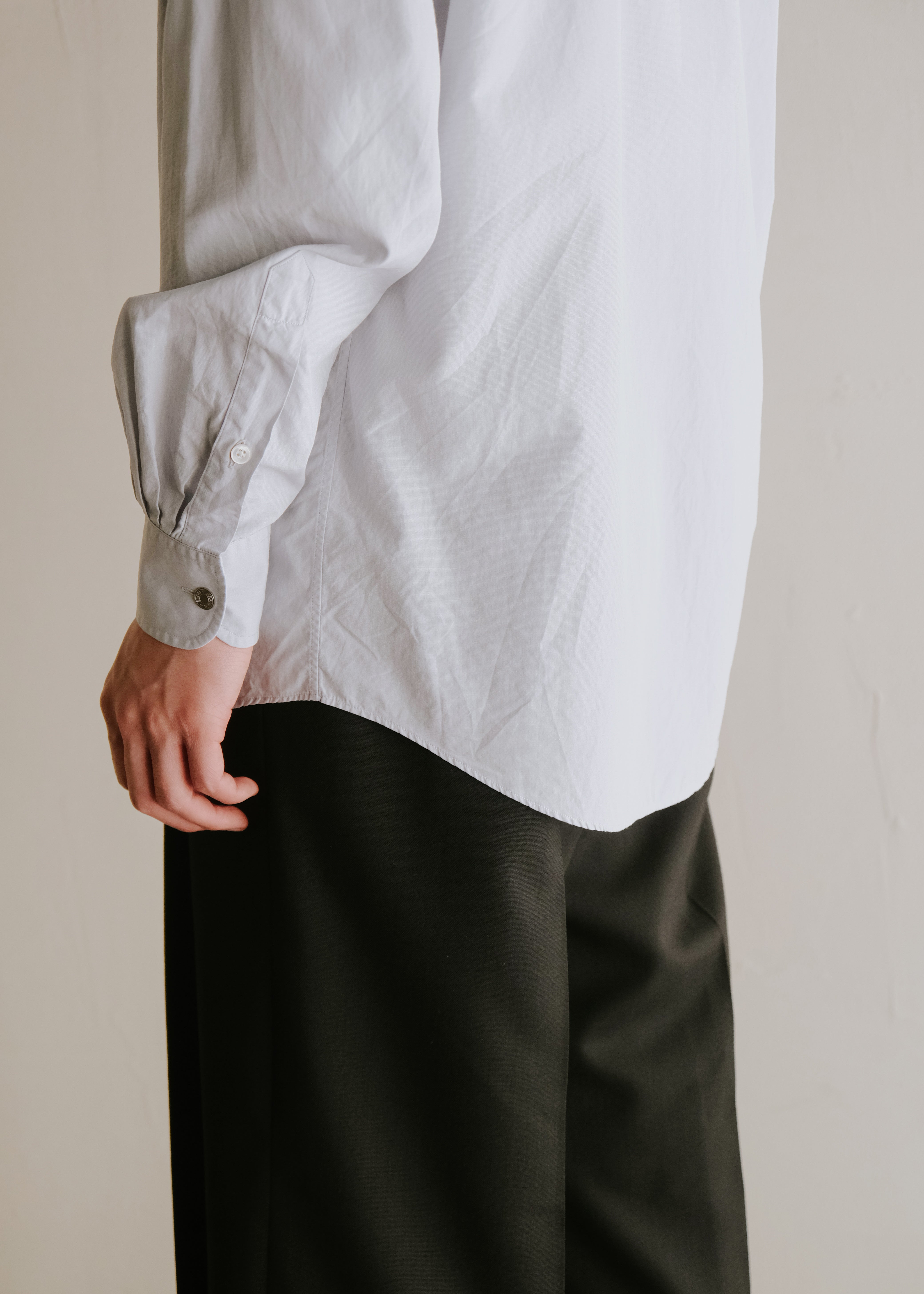 80-90's HERMÈS windowpane check button down shirt