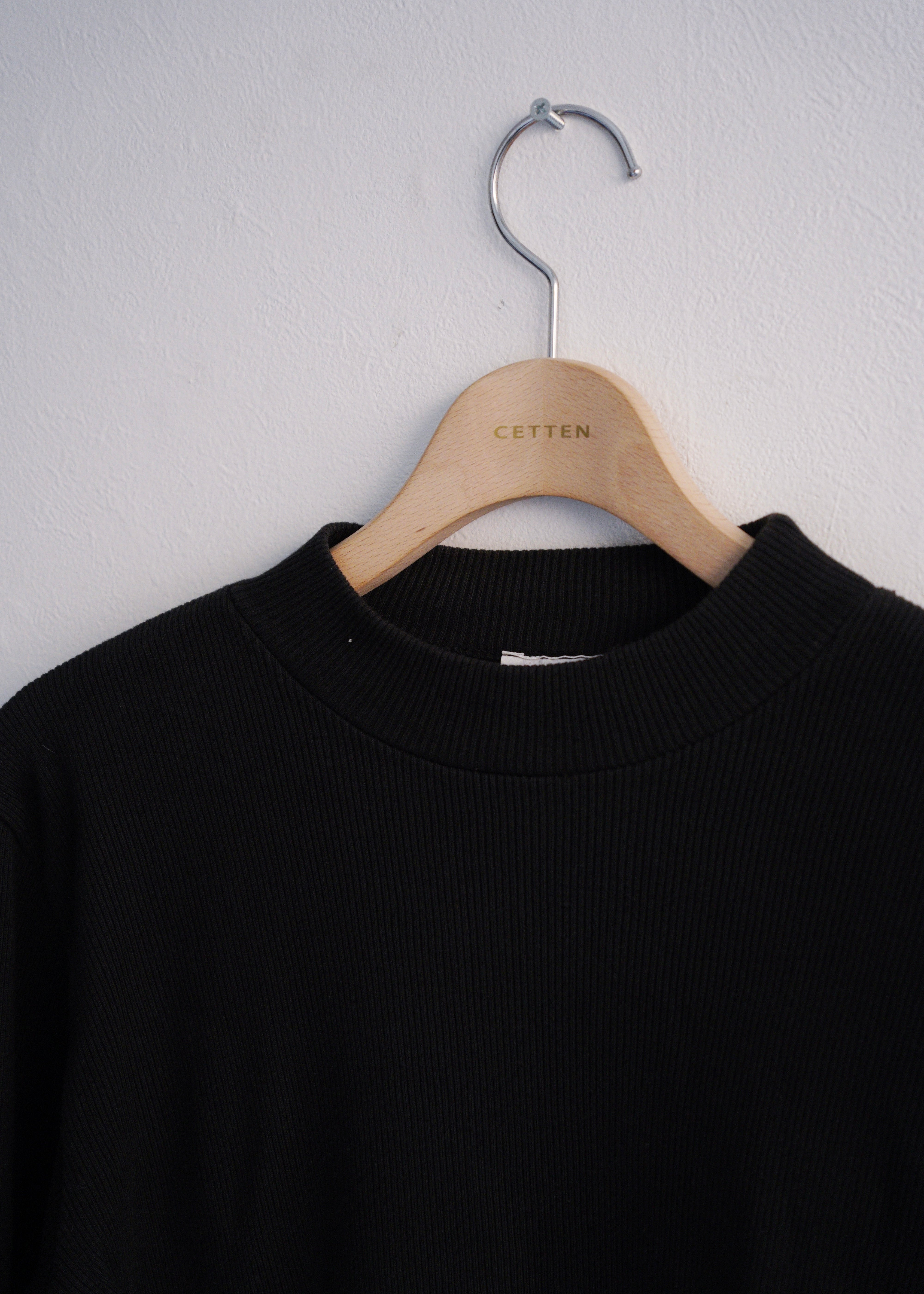 90's Agnes b. homme mock neck lib knit