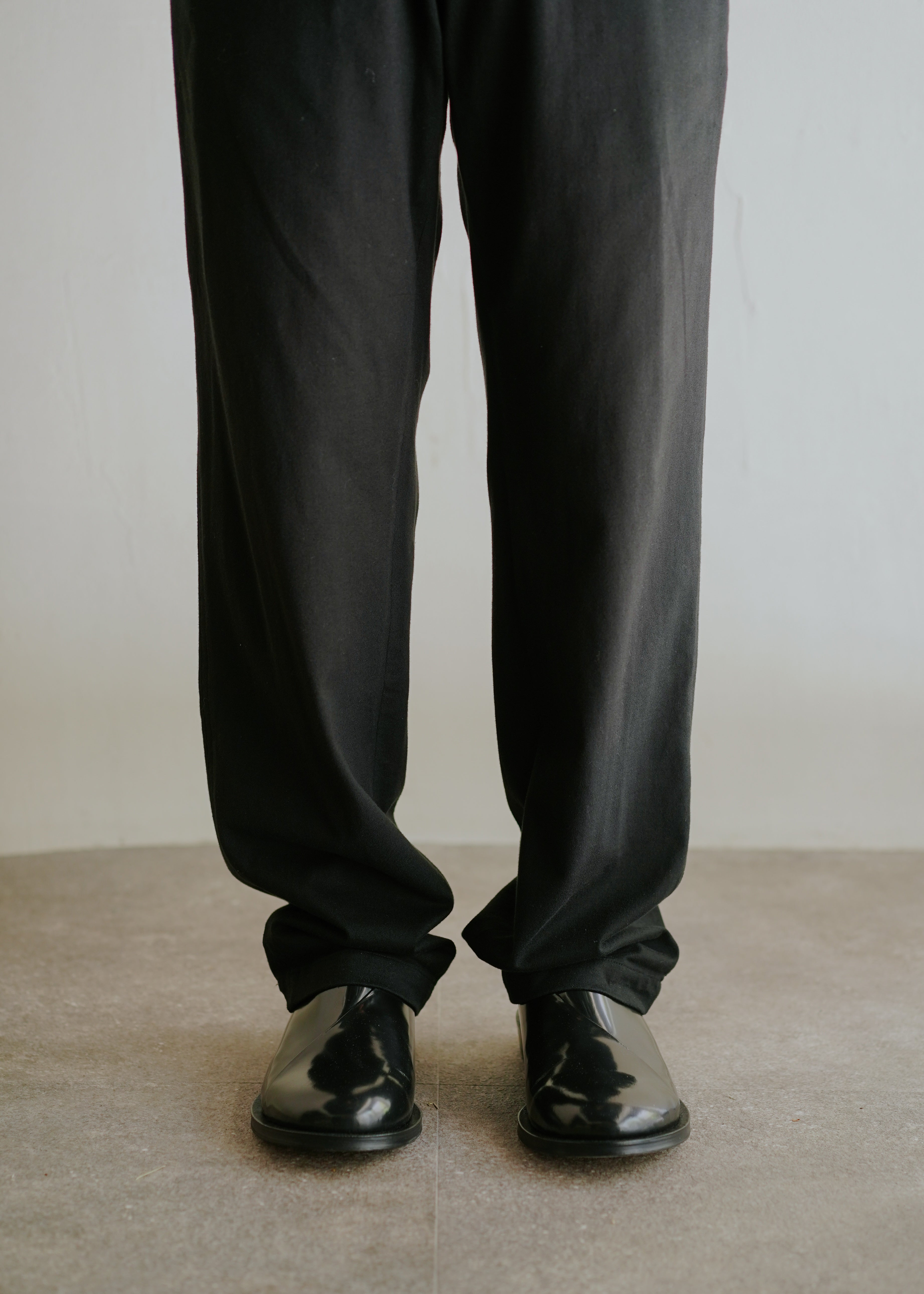 Y's for men 02SS cotton jersey tapered trousers