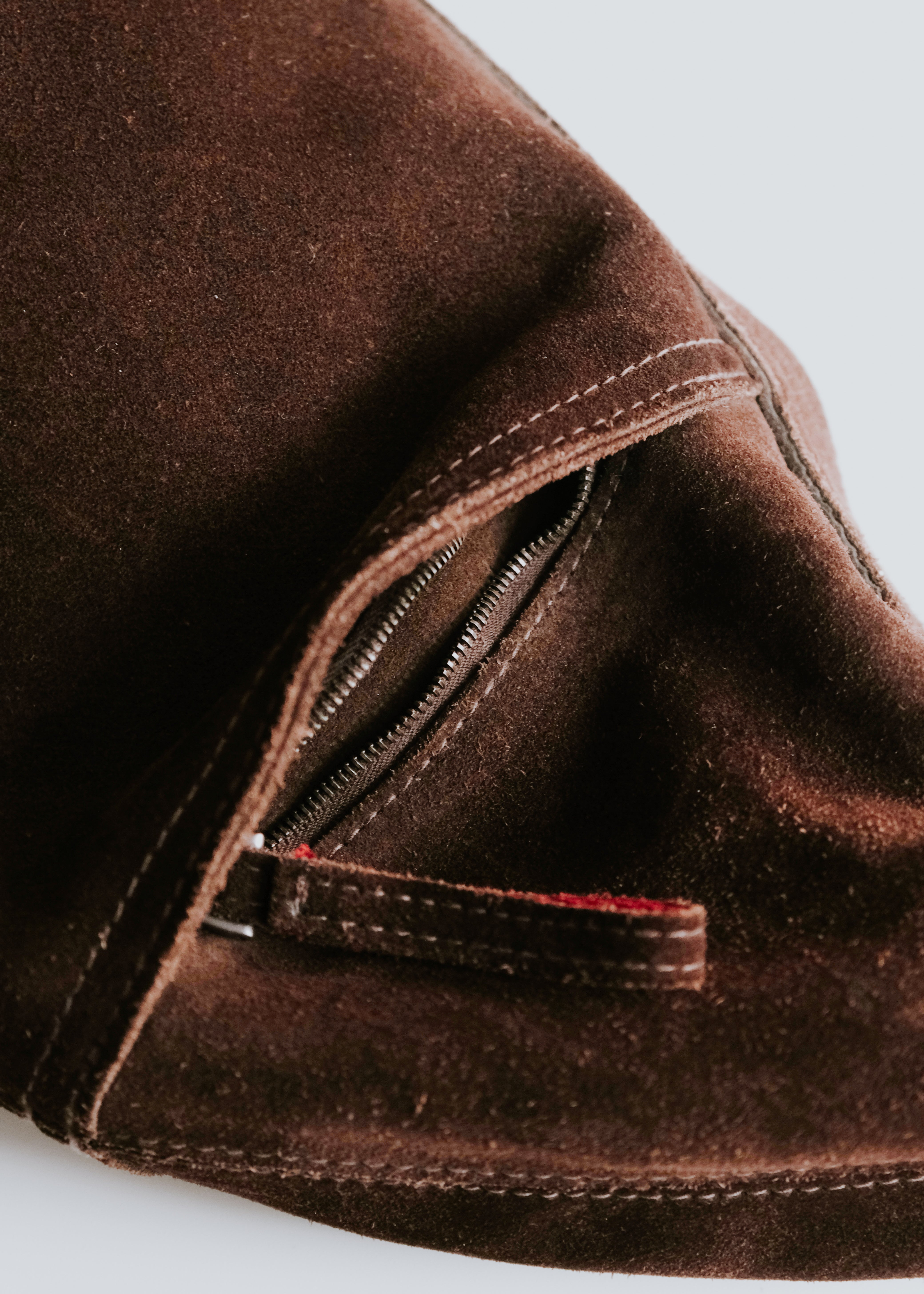 BALLY suede leather hobo shoulder bag