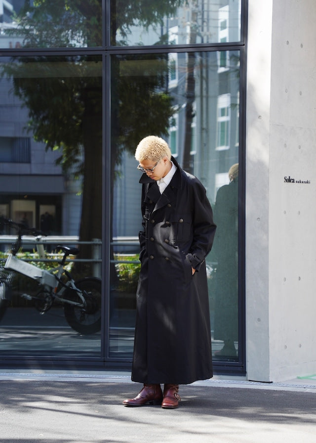 2 tuck tapered wool slacks