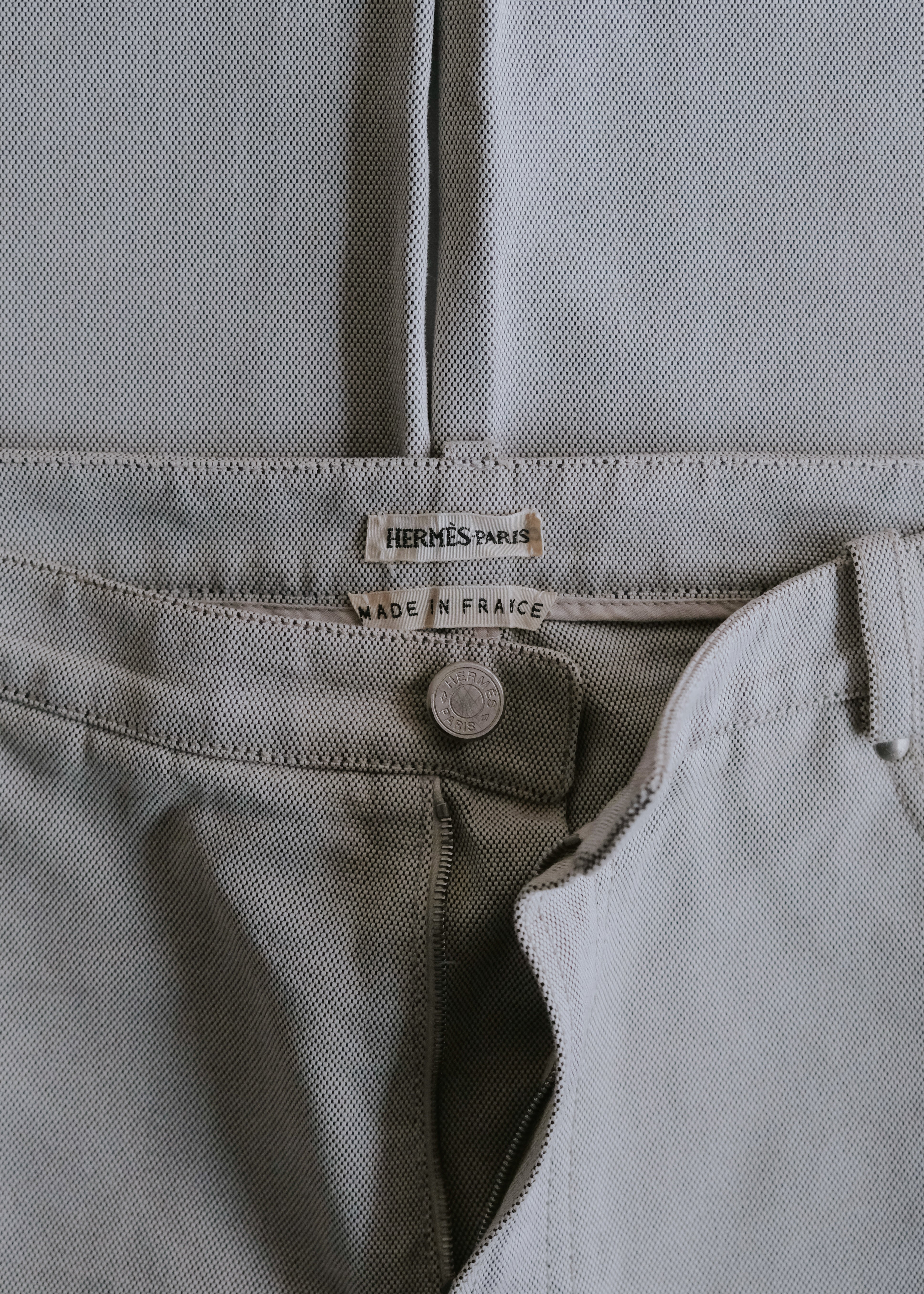 HERMÈS by Martin Margiela five pocket cotton pants
