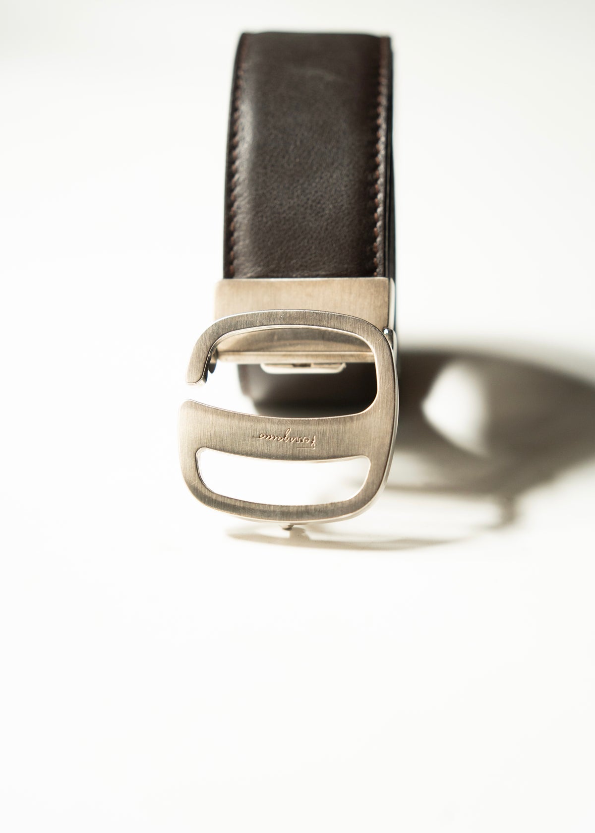 10's Salvatore Ferragamo reversible leather belt