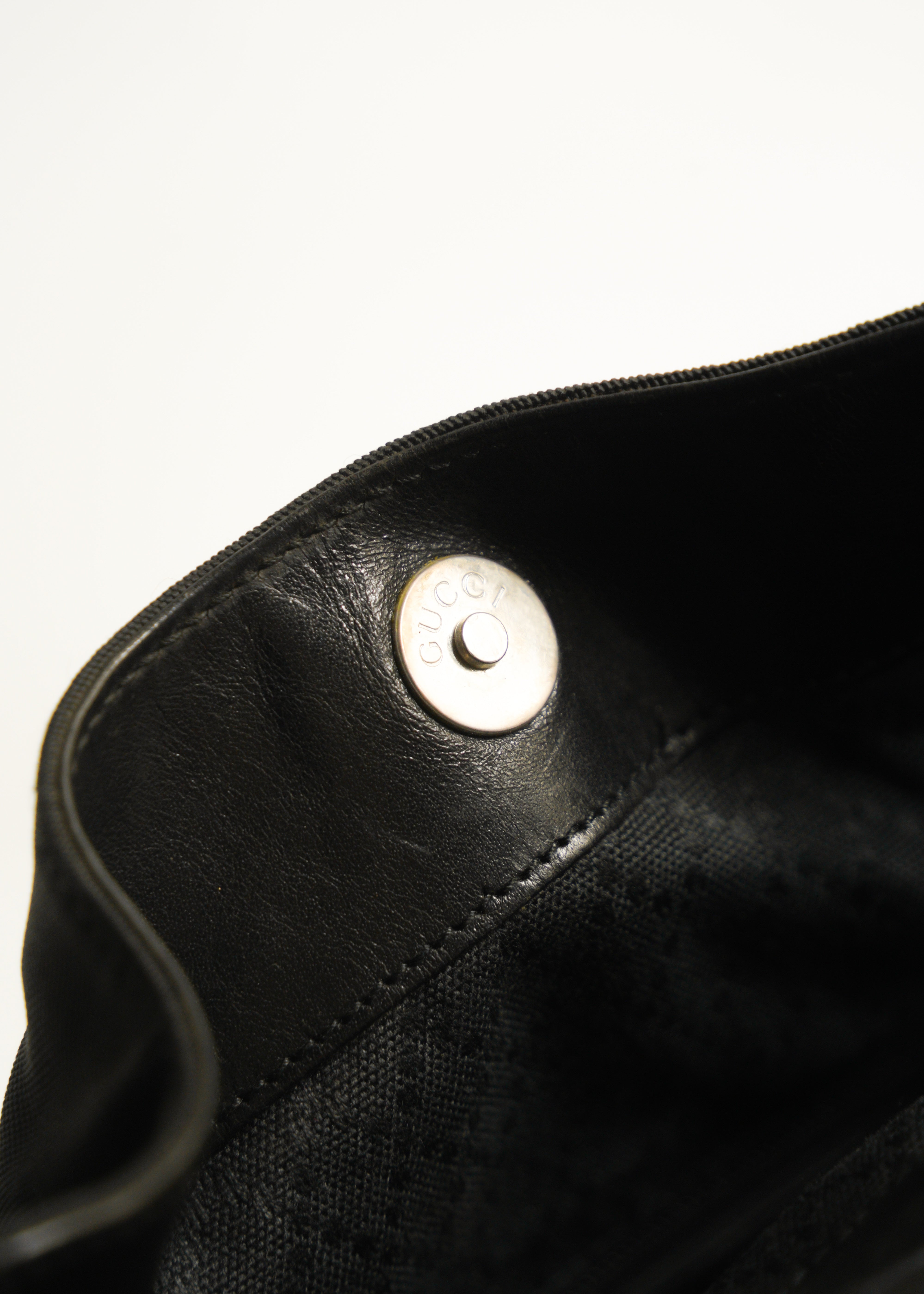 90-00’s GUCCI bamboo handle nylon 2 way shoulder bag