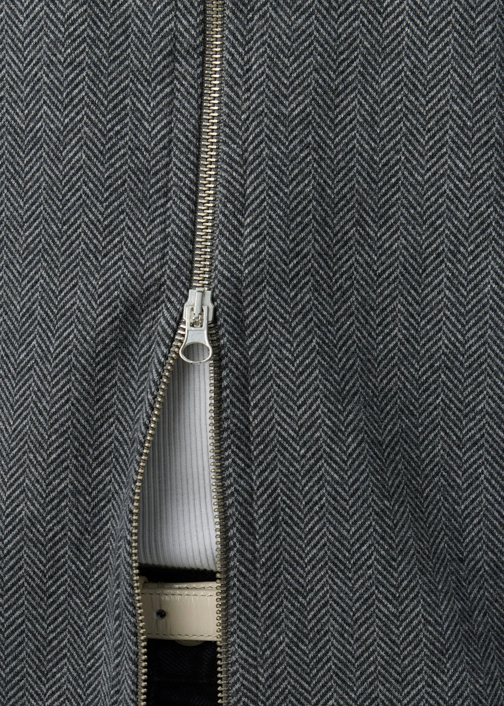 mfpen 26AW Leisure Zip Up Grey Herringbone メンズ