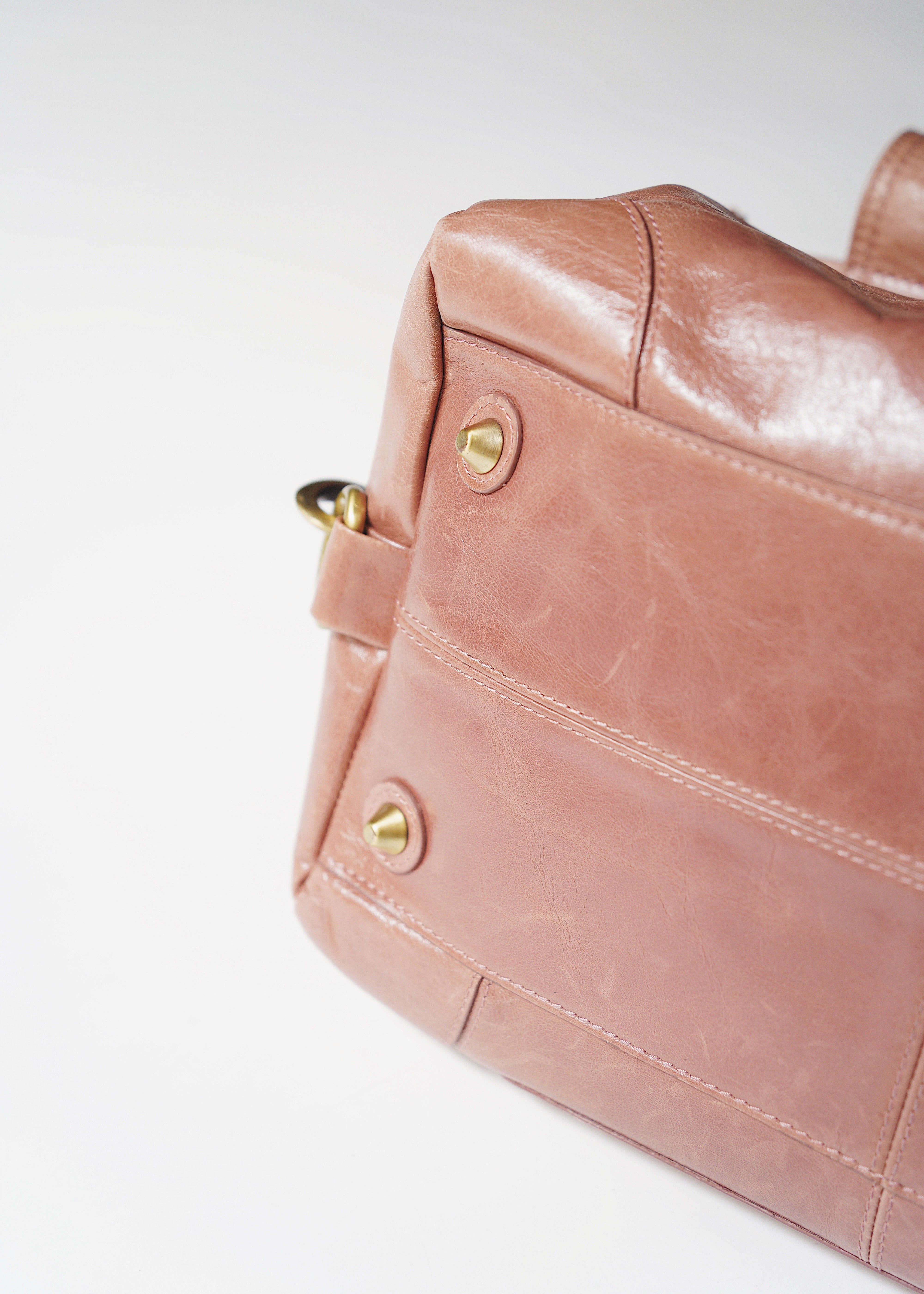00's BALENCIAGA leather boston bag