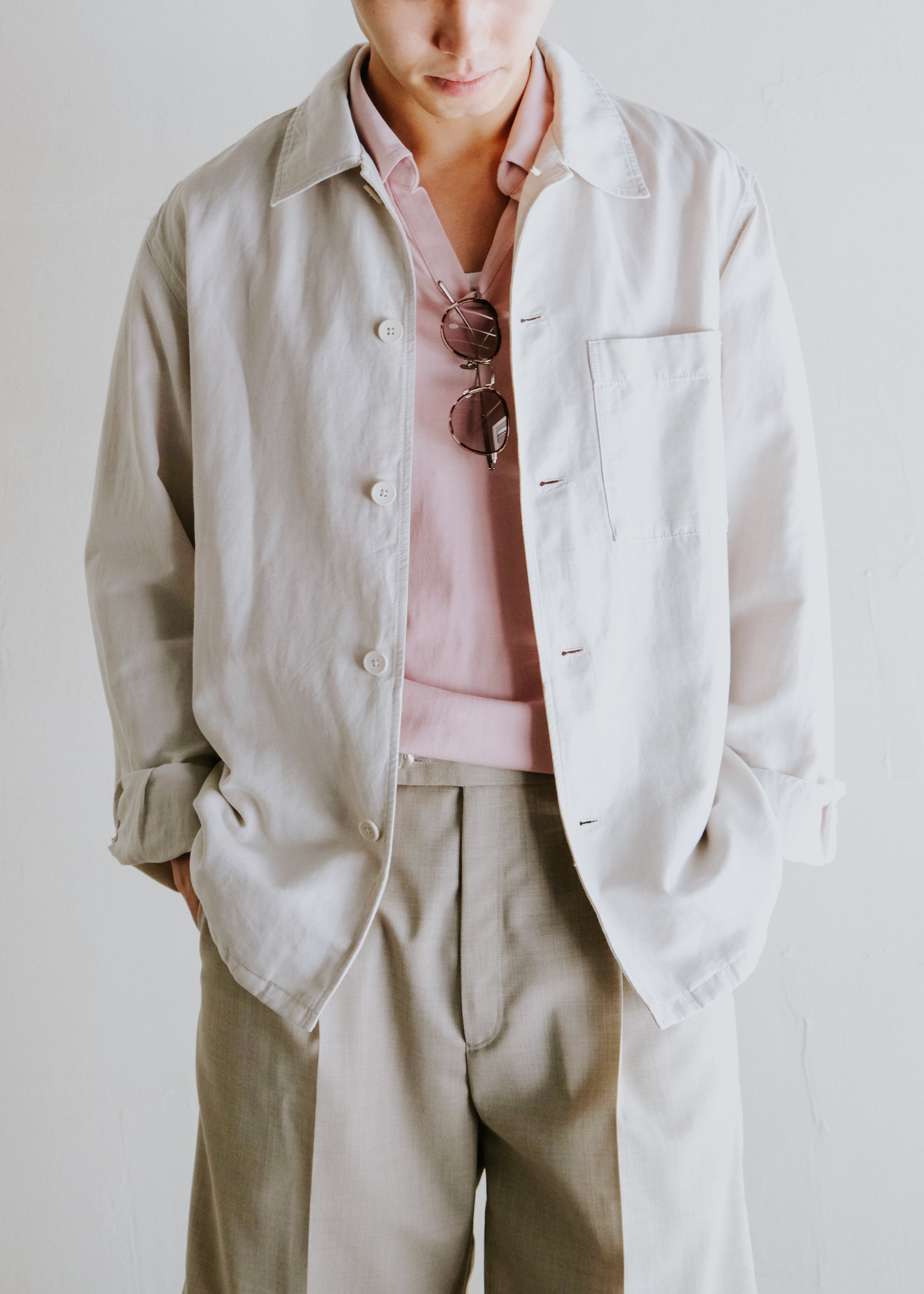 JEANPAULKNOTT 26SS MEN'S WORKER JACKET / OFFWHITE