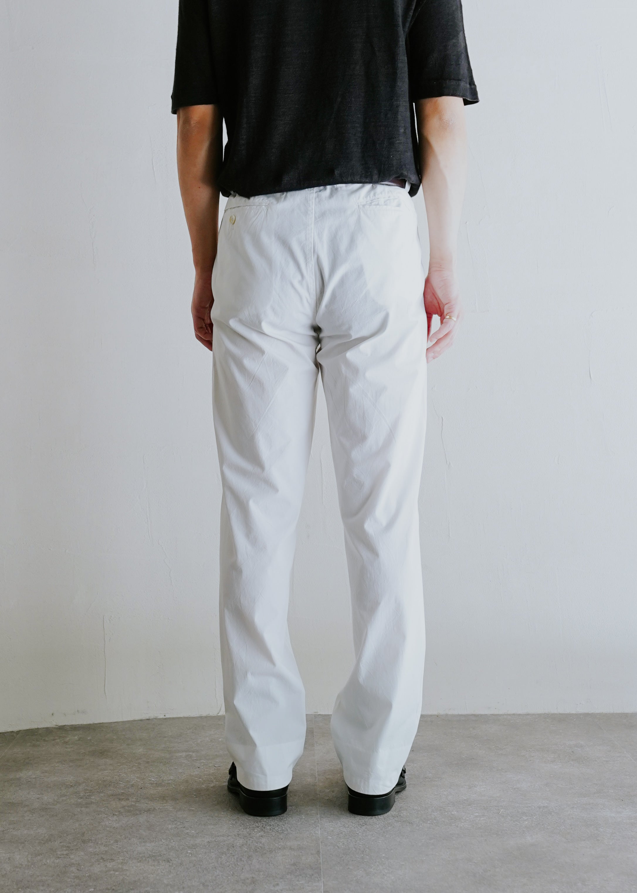 ISSEY MIYAKE  MEN 13SS lightweight cotton tapered trousers