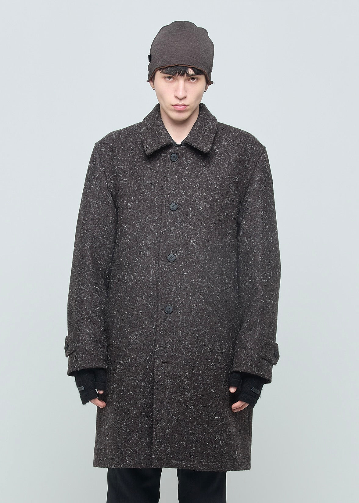 SHOOP 26AW MAXI PLEAT WOOL COAT