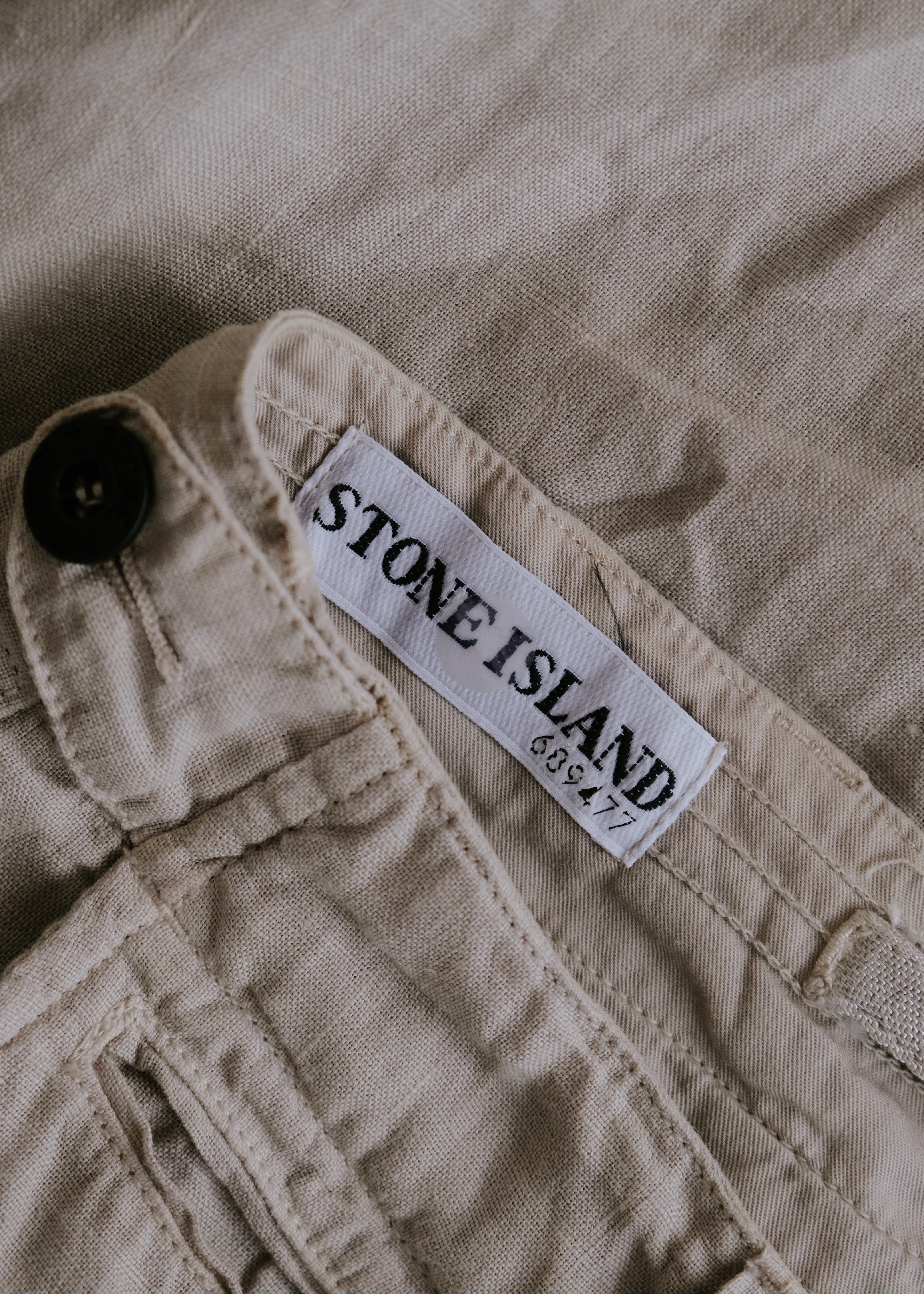 STONE ISLAND 02SS linen straight trousers