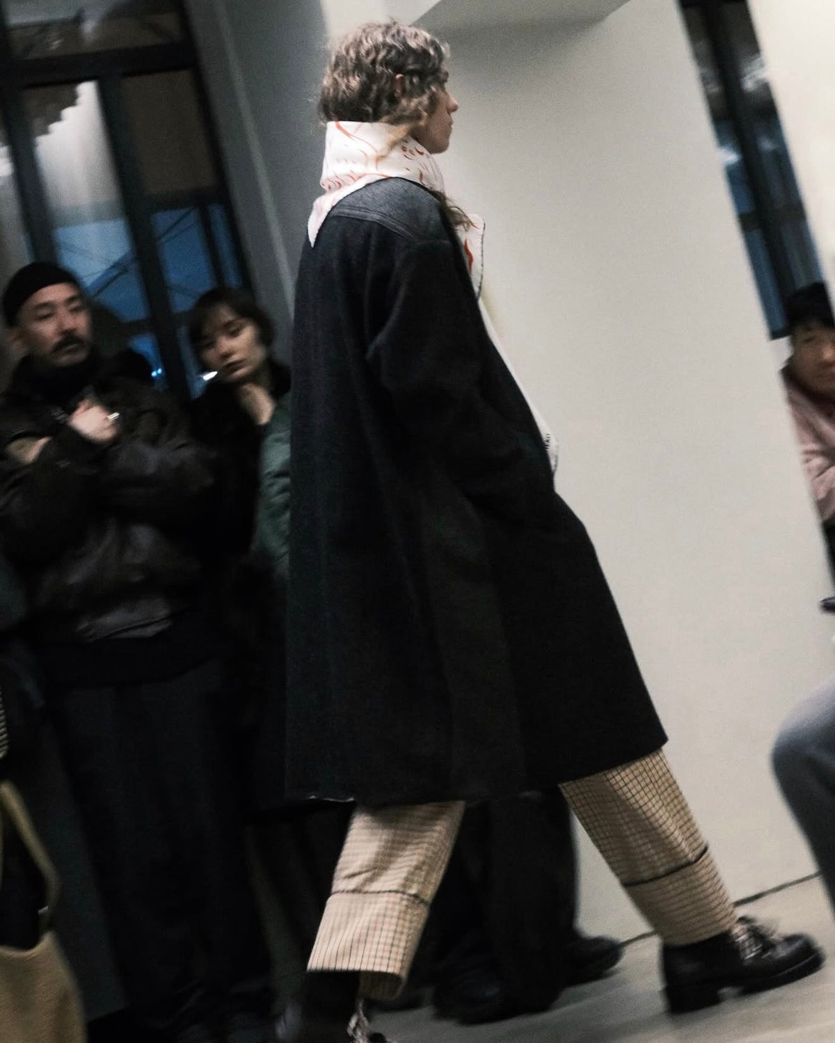 NAMACHEKO 26AW EMLEY COAT/ SPECKLED MOSS GREEN