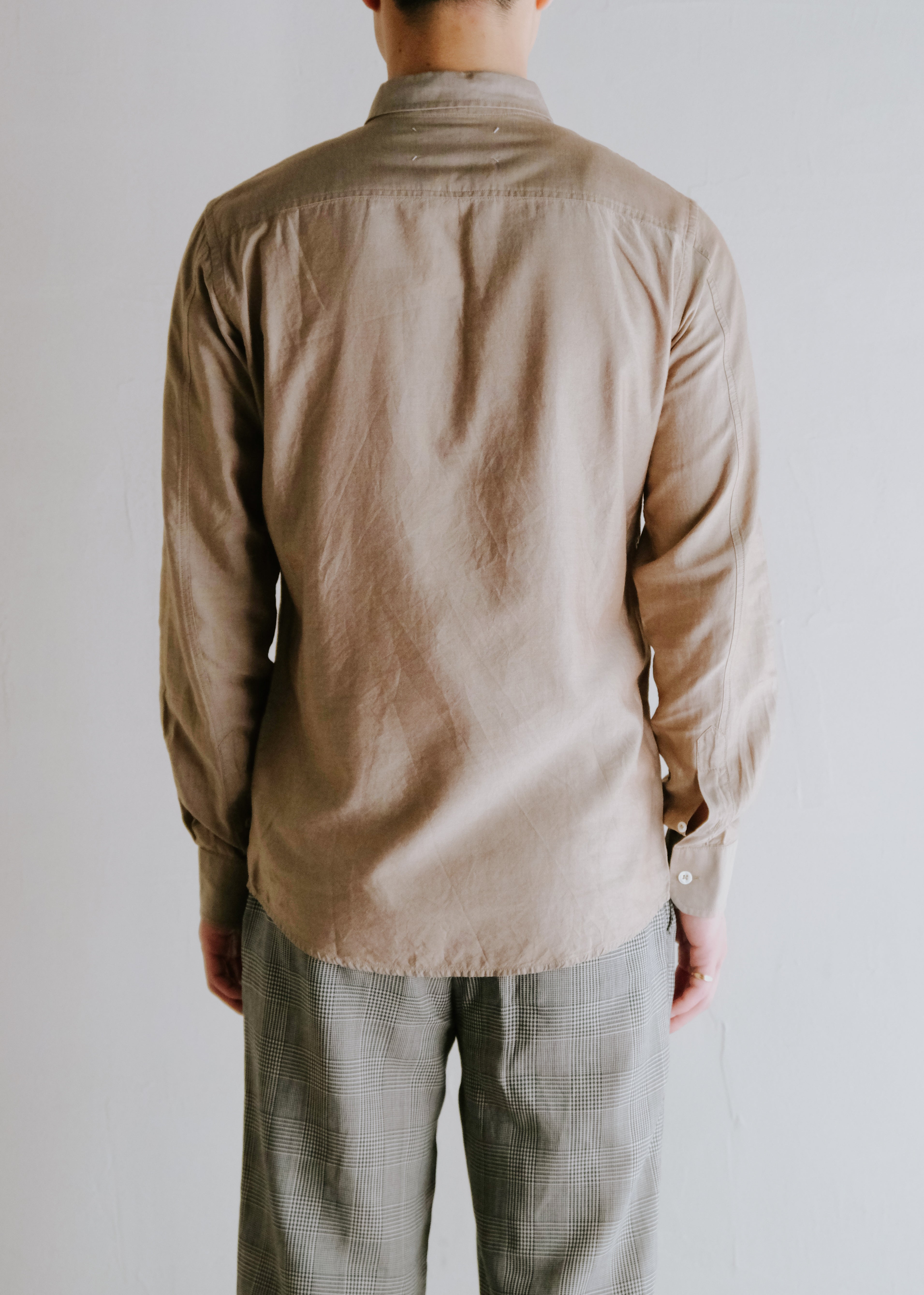 Martin Margiela 07AW snap button down collar shirt