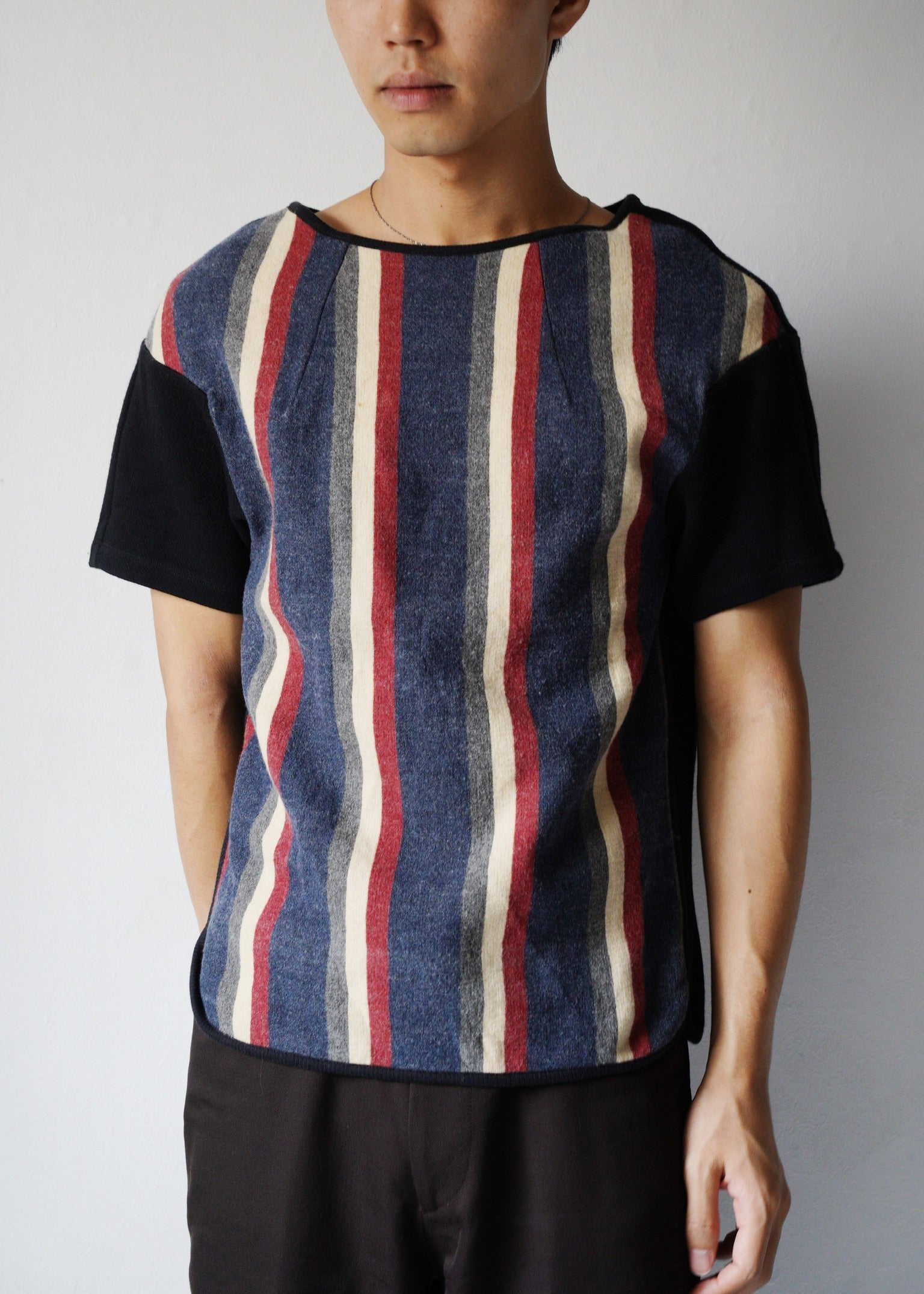DRIES VAN NOTEN wool cutting T-shirt