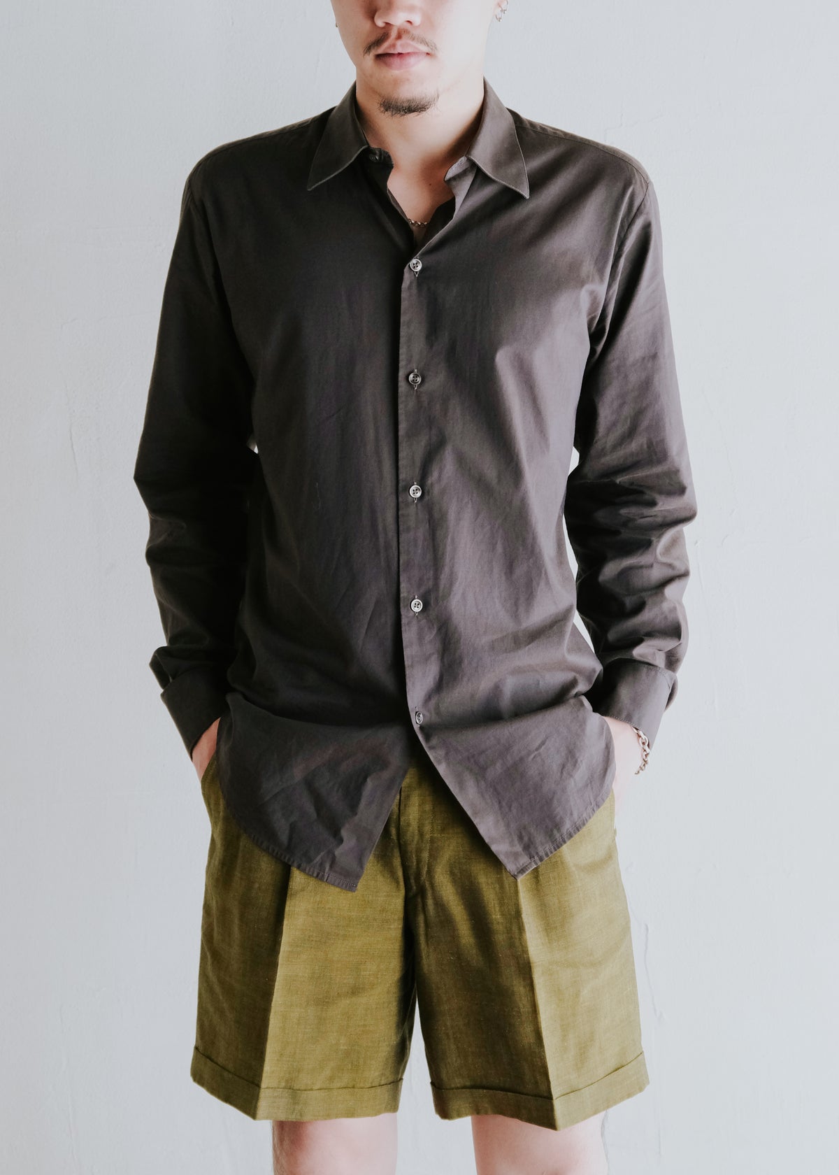 MARTIN MARGIELA マルタンマルジェラ Early 00's french front regular collar shirt 古着 メンズ