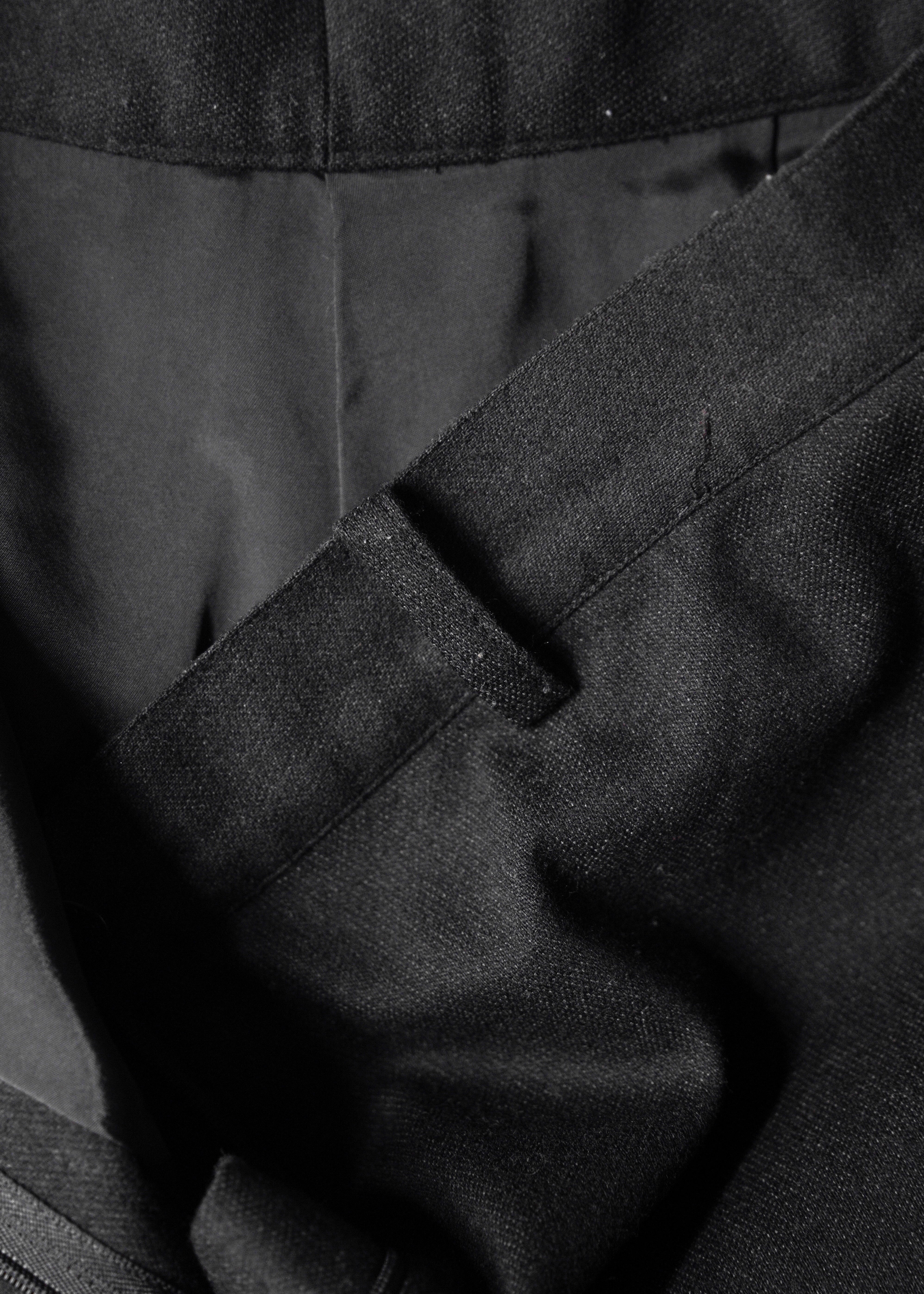 GIANFRANCO FERRE detachable pocket straight slacks