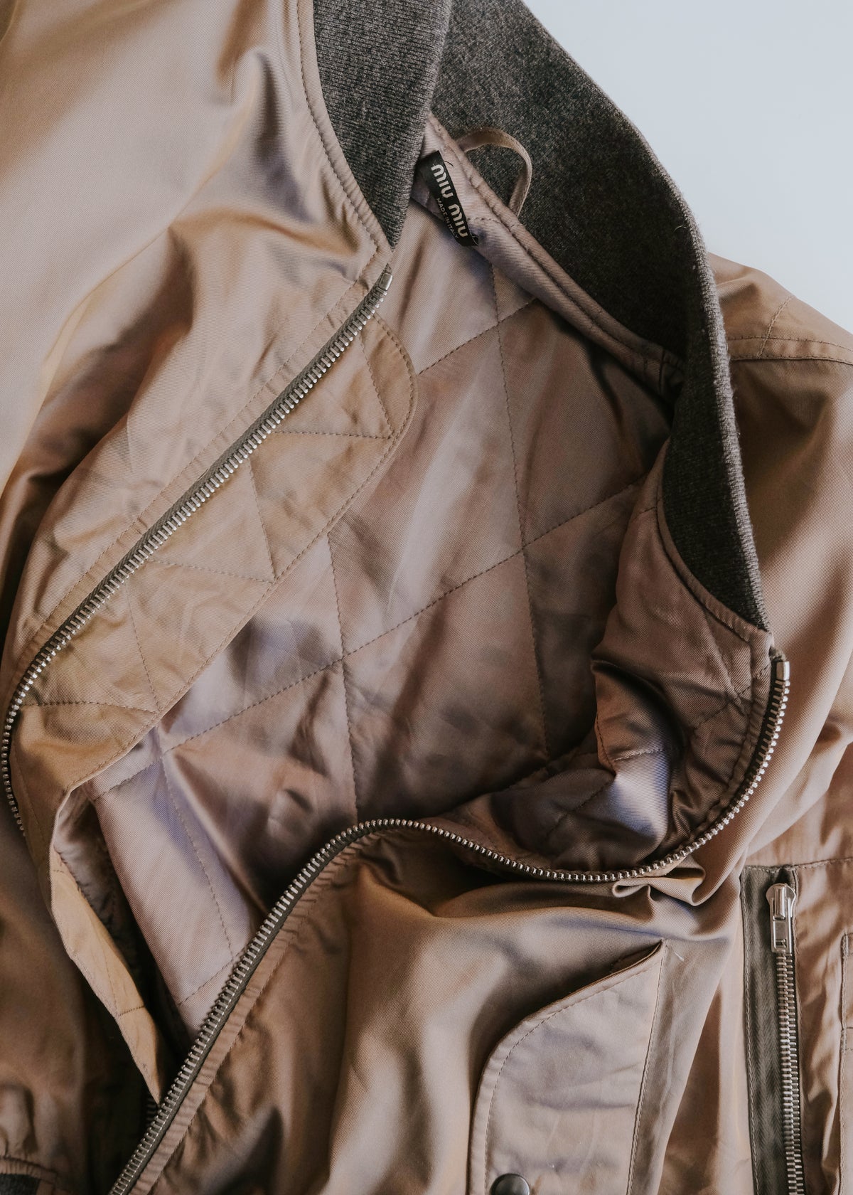 MIU MIU 02AW nylon MA-1 jacket