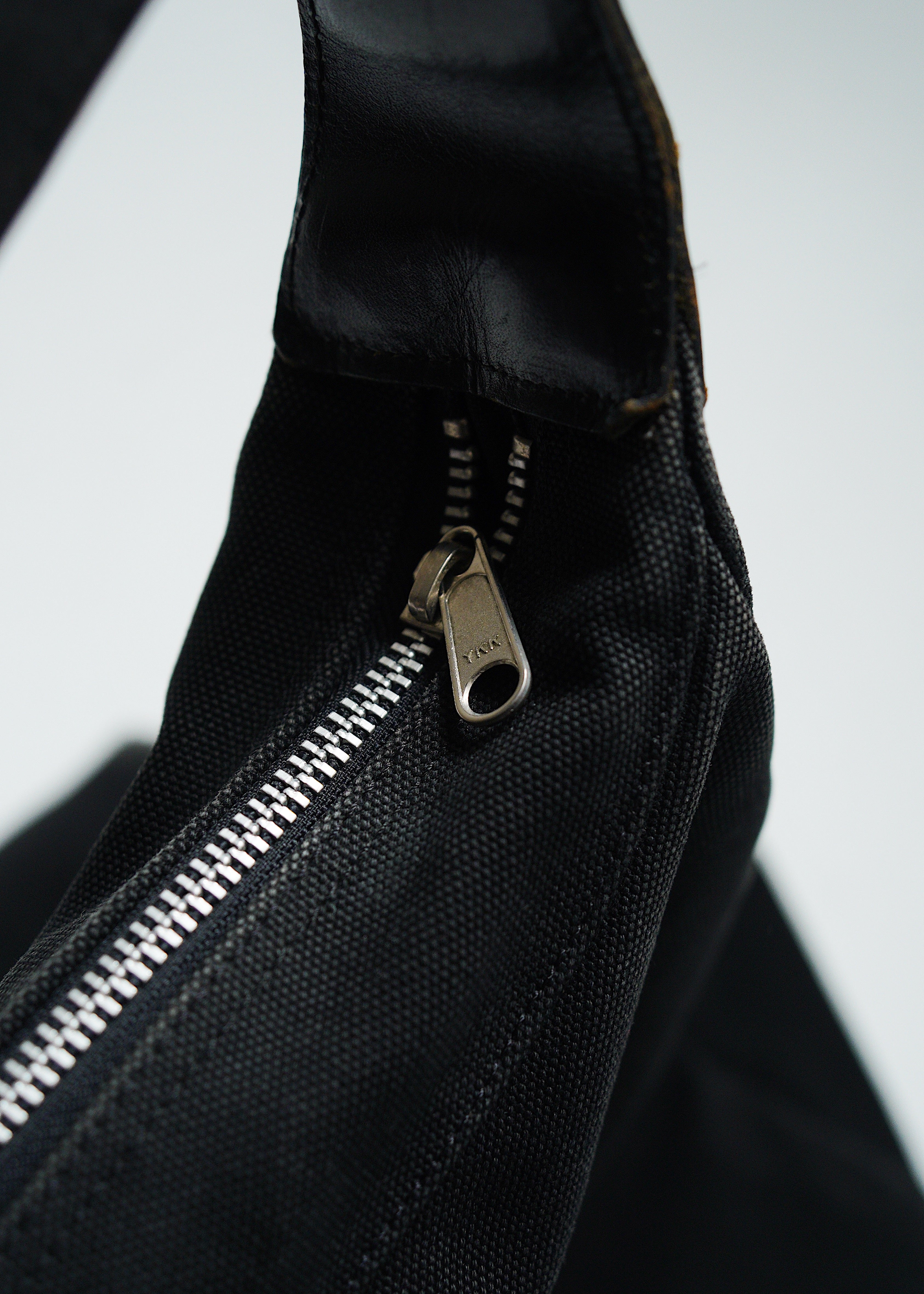 tricot COMME des GARCONS leather canvas shoulder bag