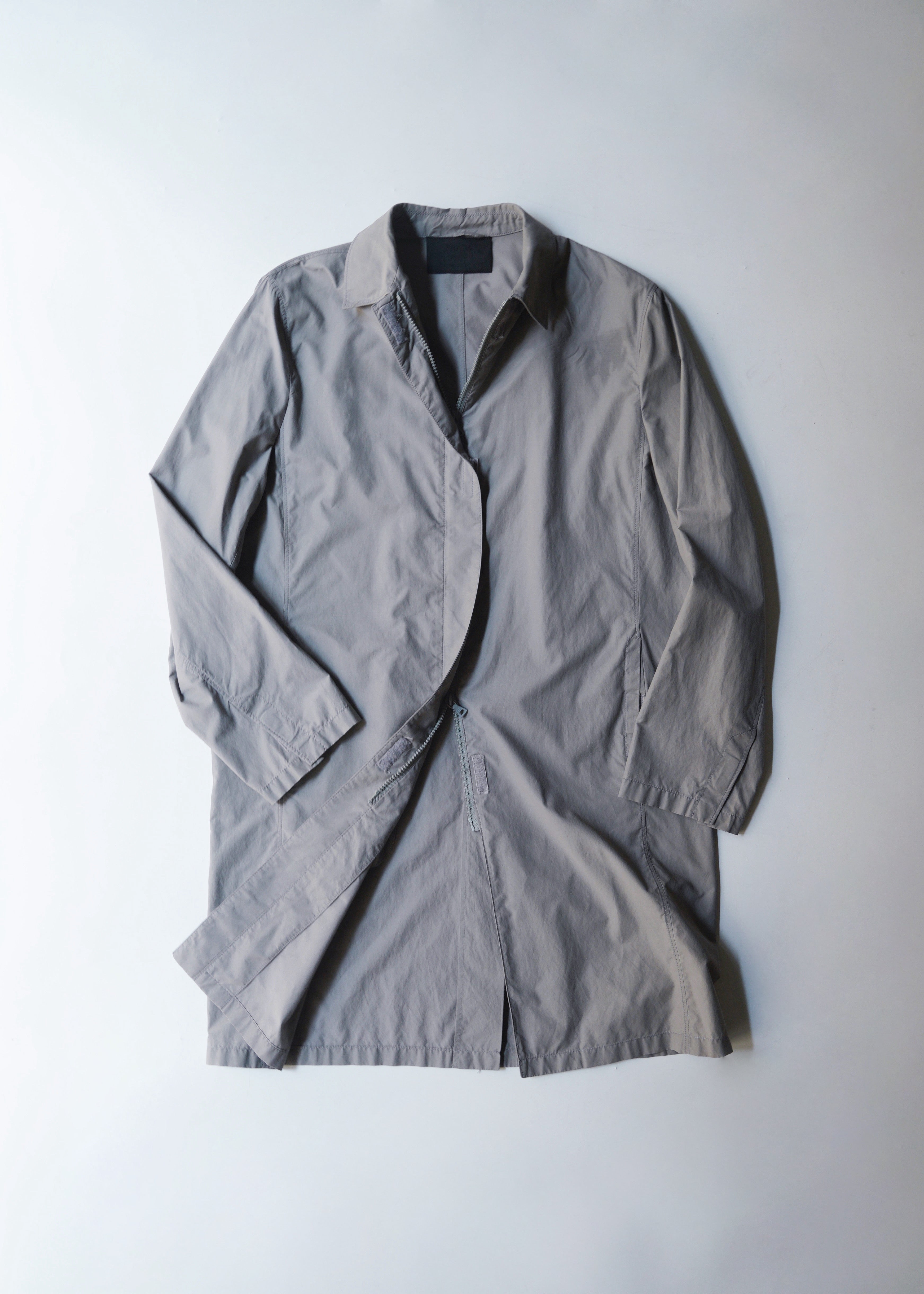 PRADA 98SS cotton-nylon gabardine mac coat