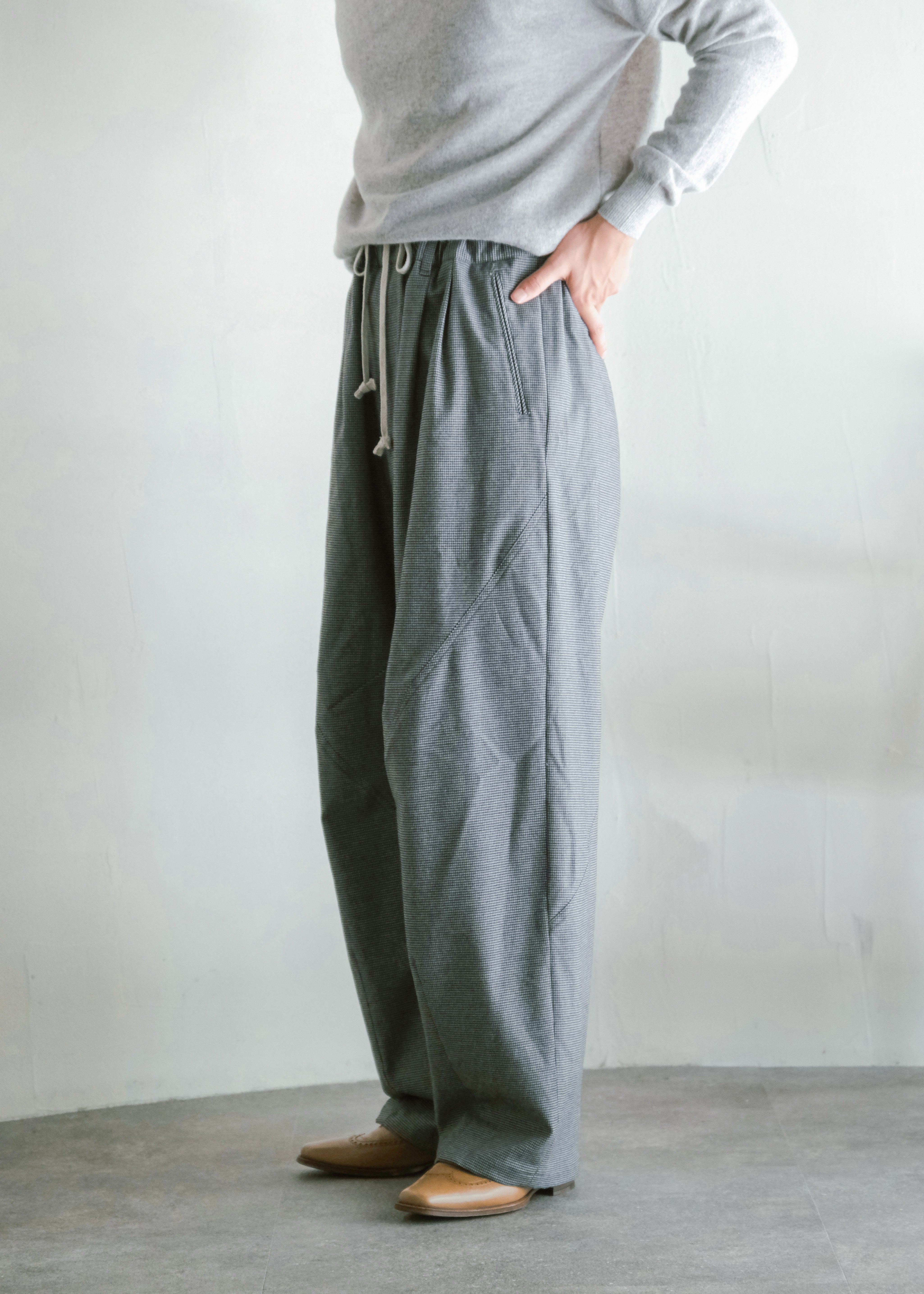 HOMO LUDENS 26AW Ex. Y.M. Jockey easy パンツ gray メンズ