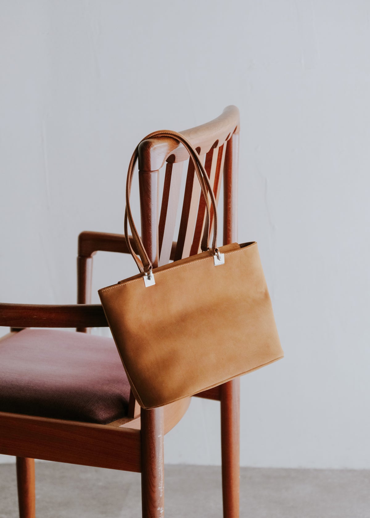Salvatore Ferragamo suede leather hand bag