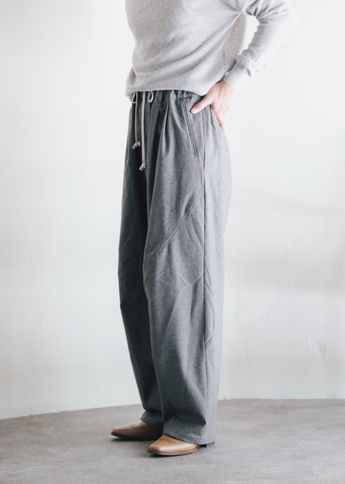 Ex. HOMO LUDENS 26AW Y.M. Jockey easy pants / gray