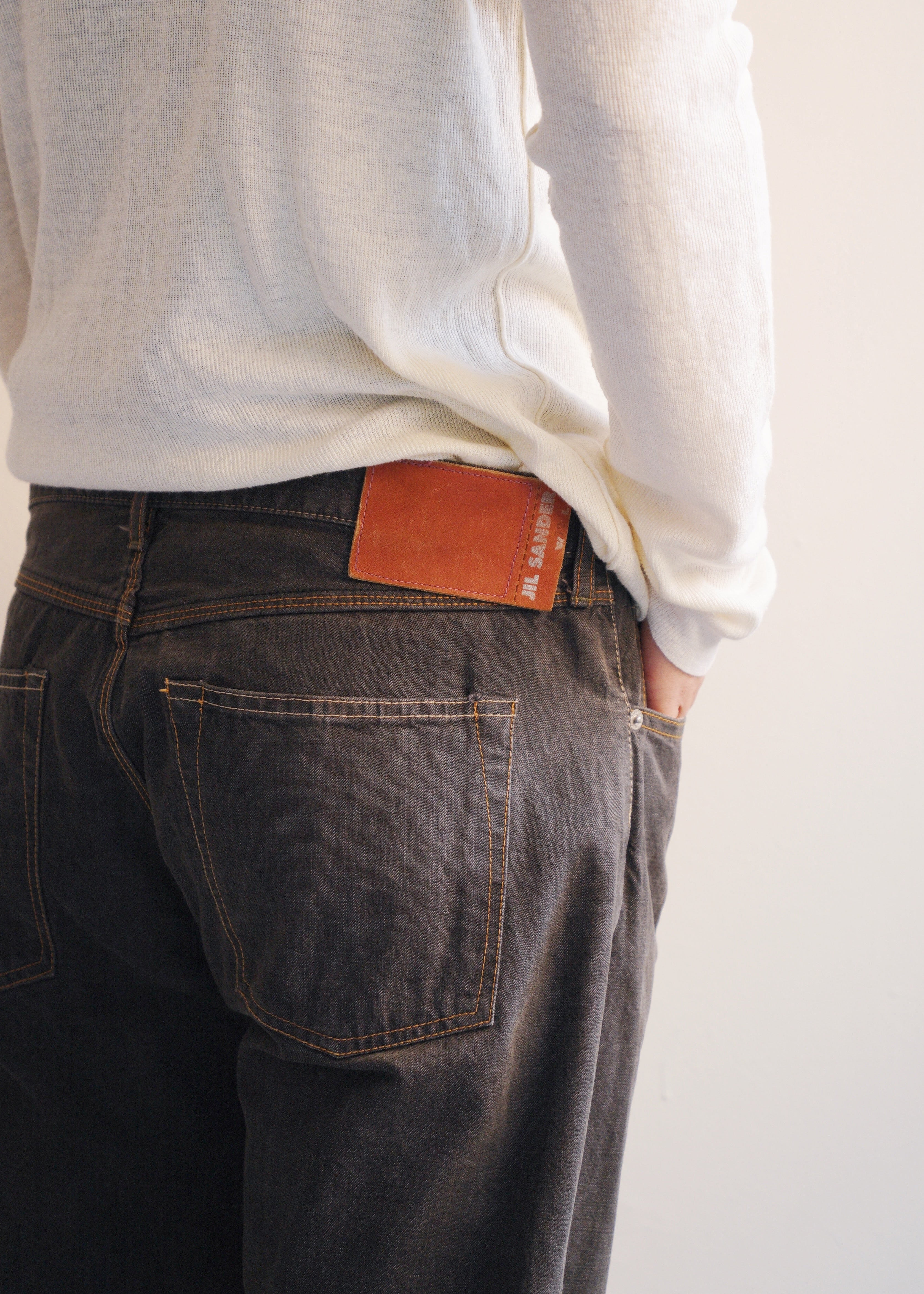 90's JIL SANDER wide straight denim