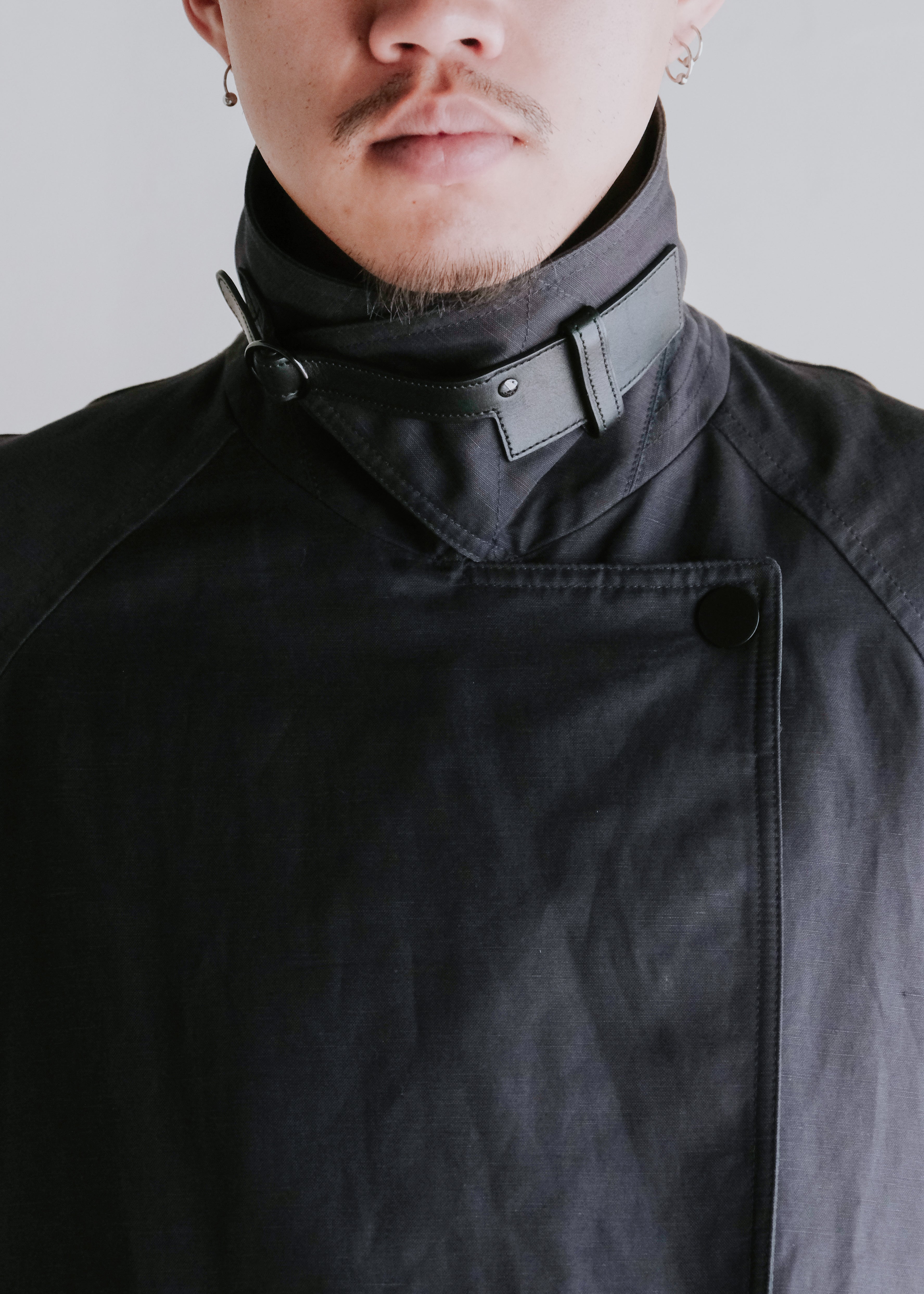 10's HERMÈS by Christophe Lemaire leather belted short coat