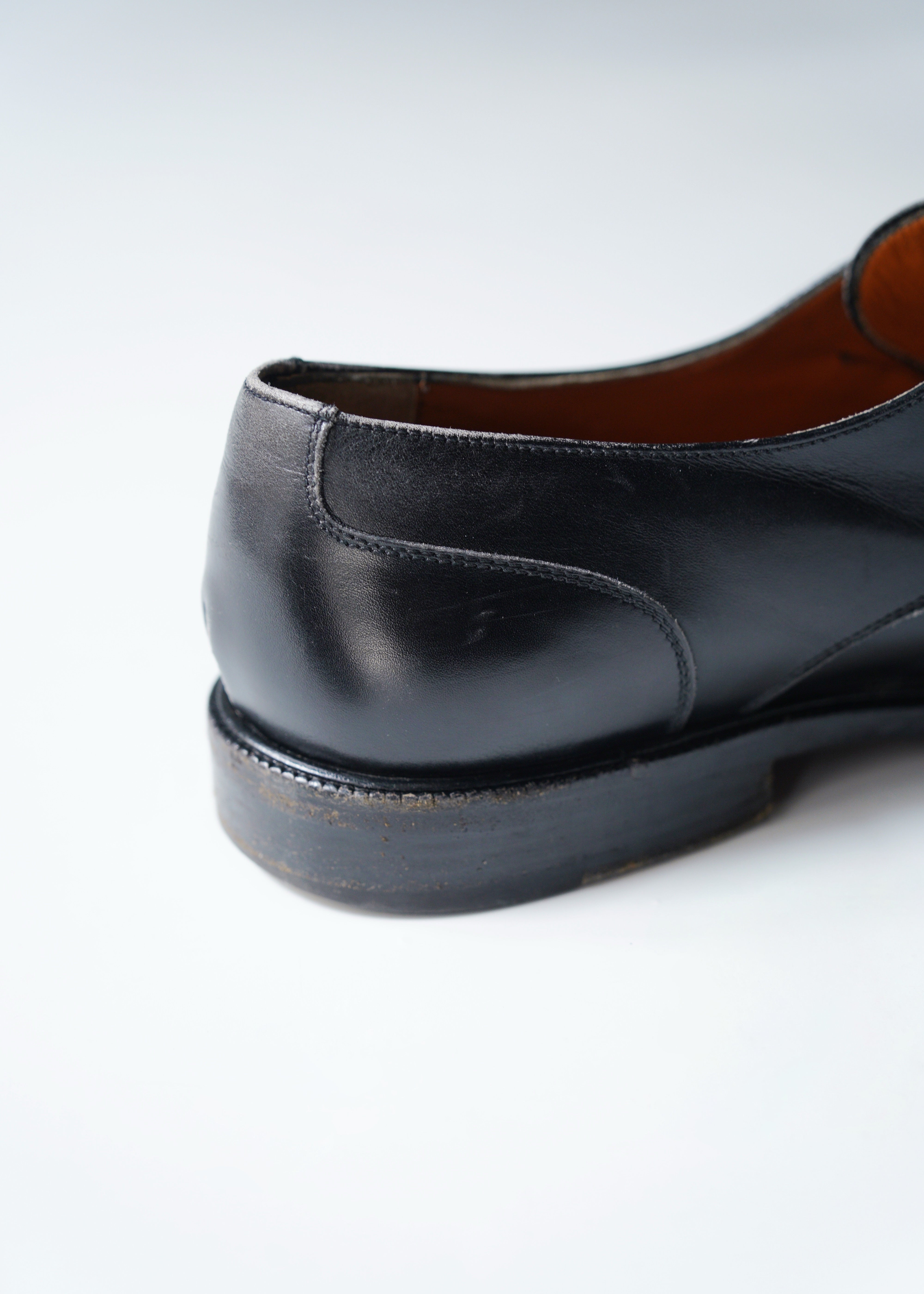 Salvatore Ferragamo leather mock strap shoes