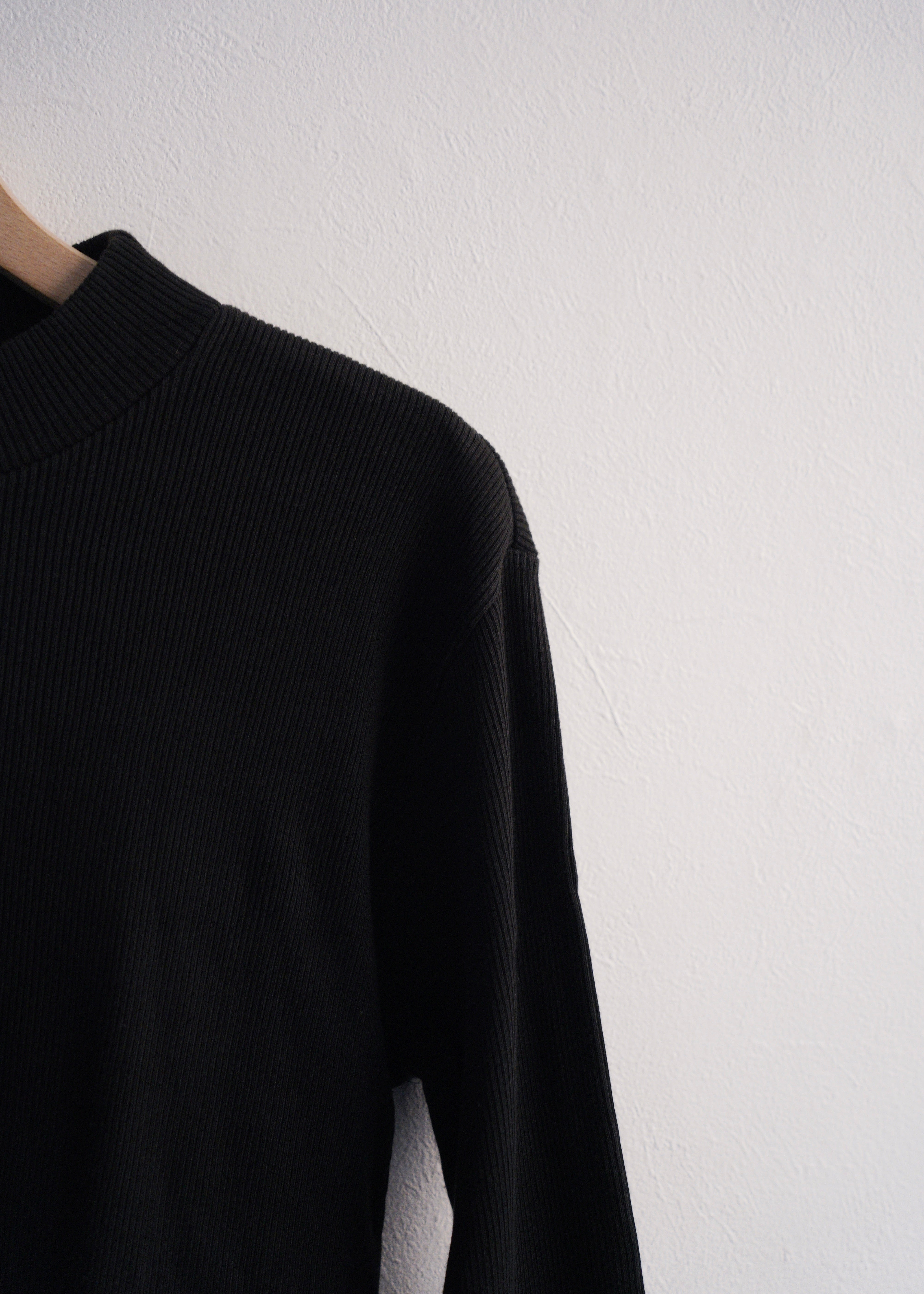 90's Agnes b. homme mock neck lib knit