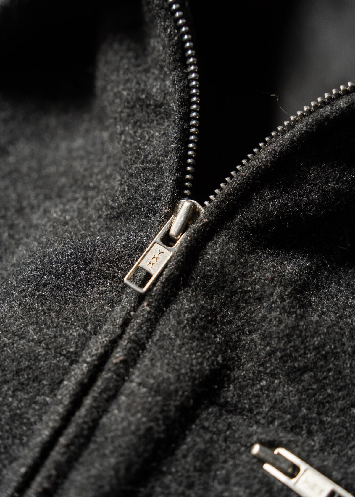 90's agnes b. homme zip up wool blouson