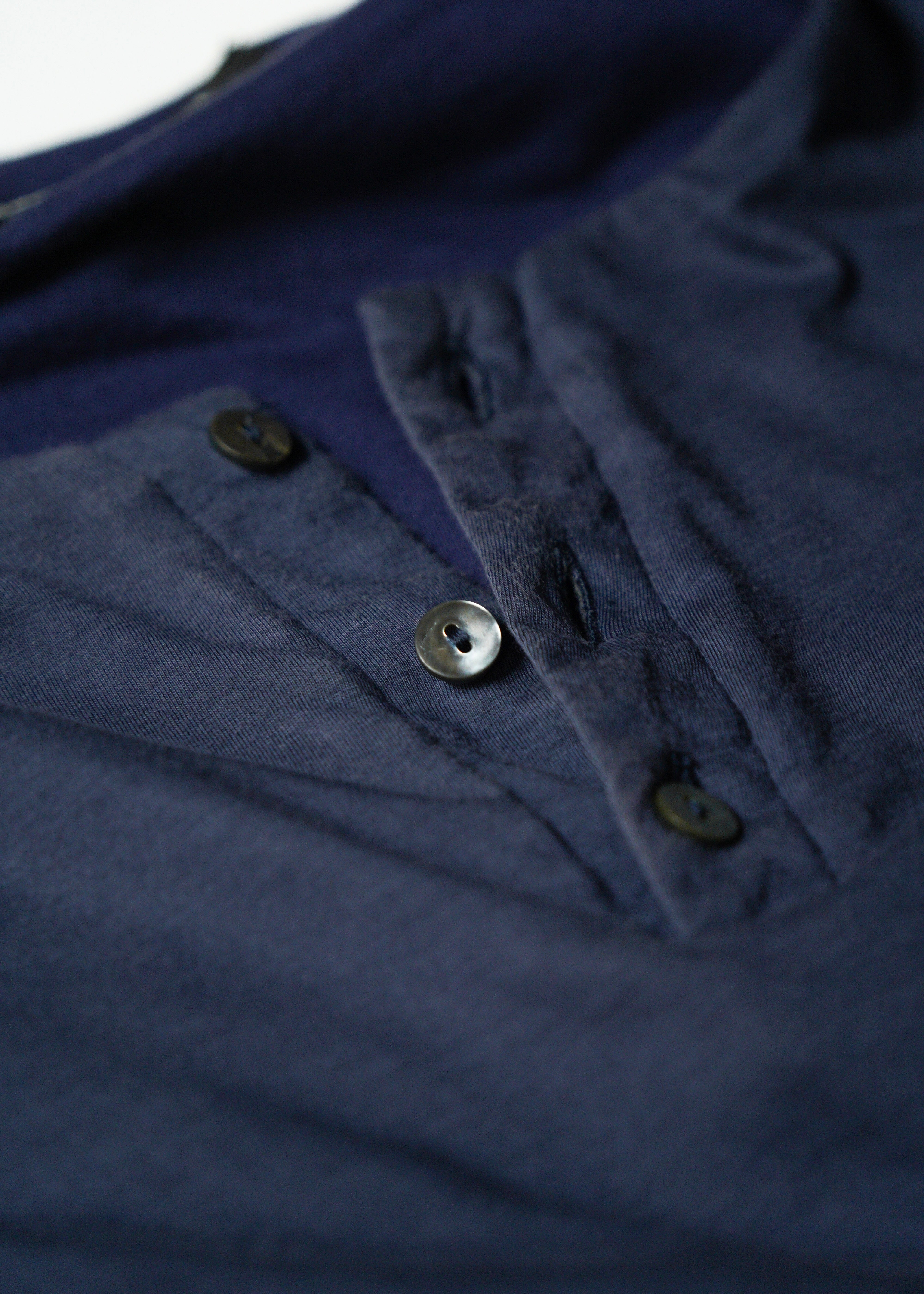 CoSTUME NATIONAL HOMME 2012SS henley neck gathered short sleeve T-Shirt