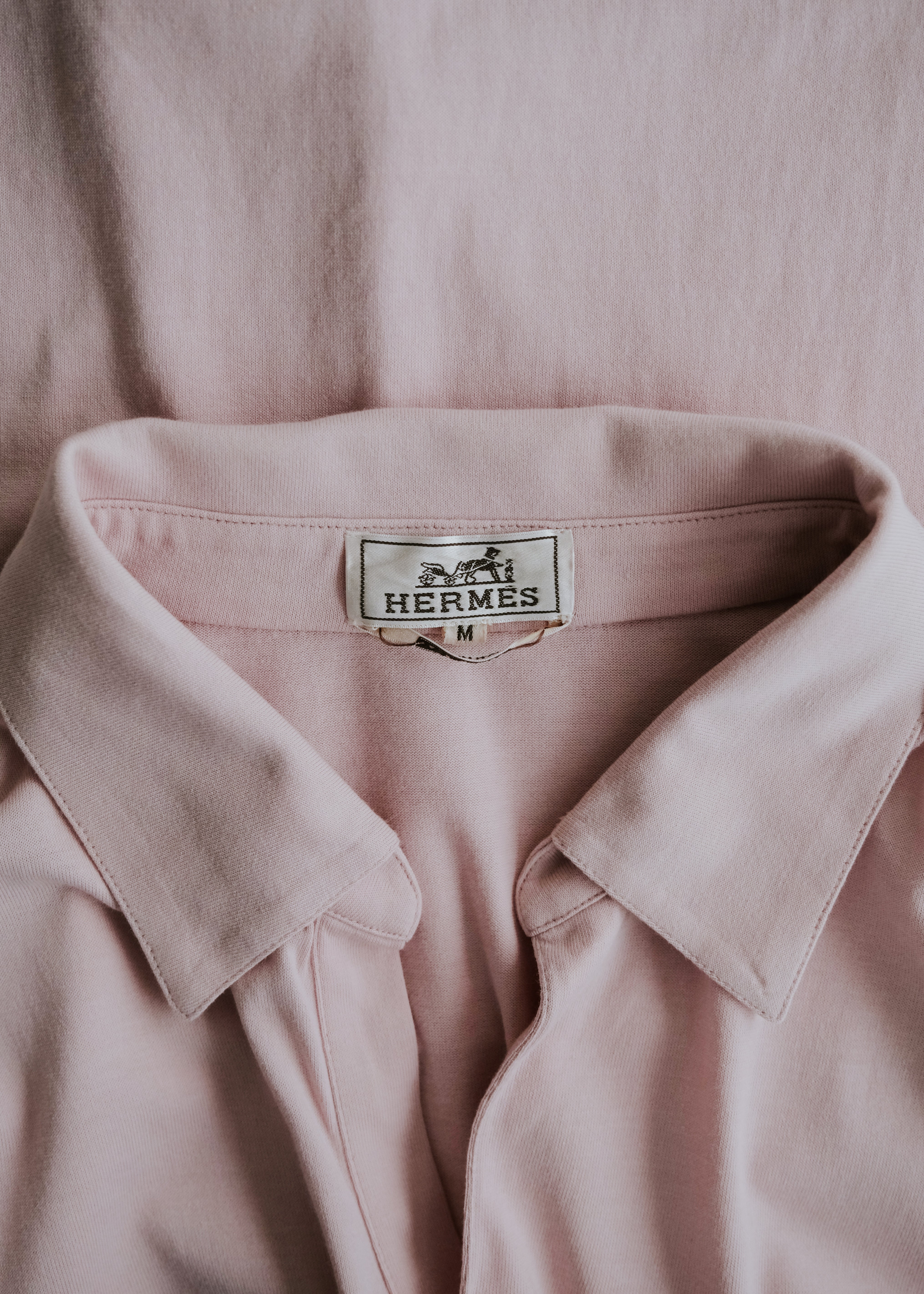 00's HERMÉS cotton S/S skipper shirt