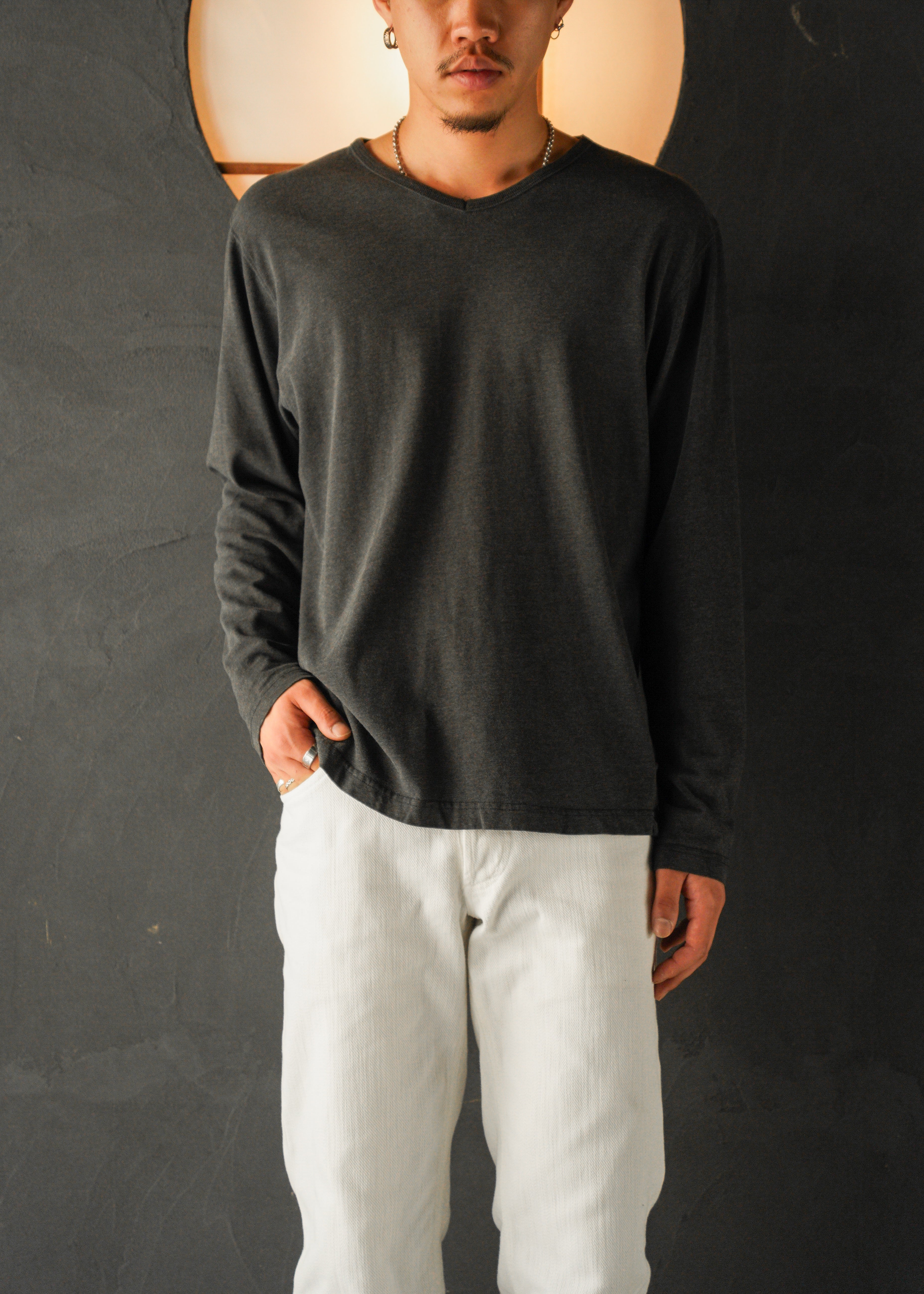 90’s BANANA REPUBLIC crew neck long sleeve cut sew
