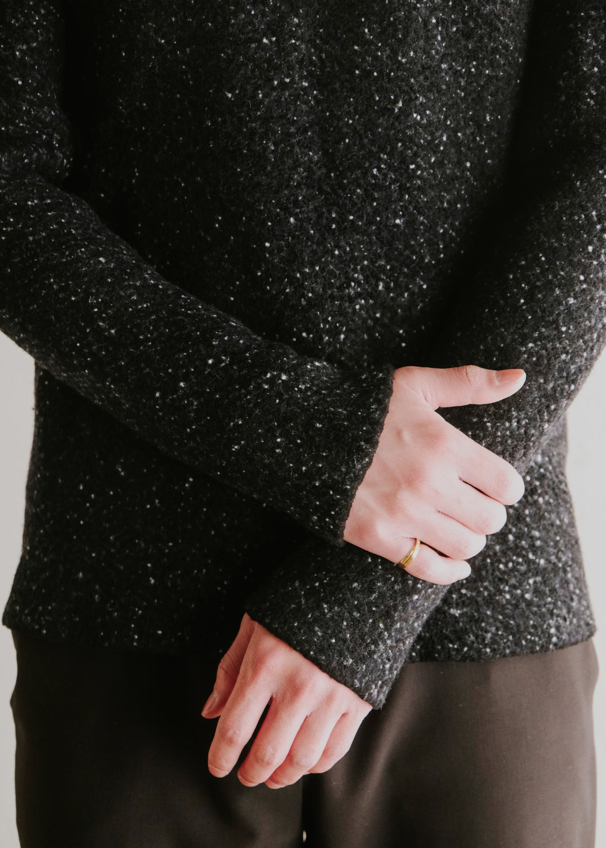 JIL SANDER ジルサンダー 22AW ribbless marble crew neck ニット メンズ