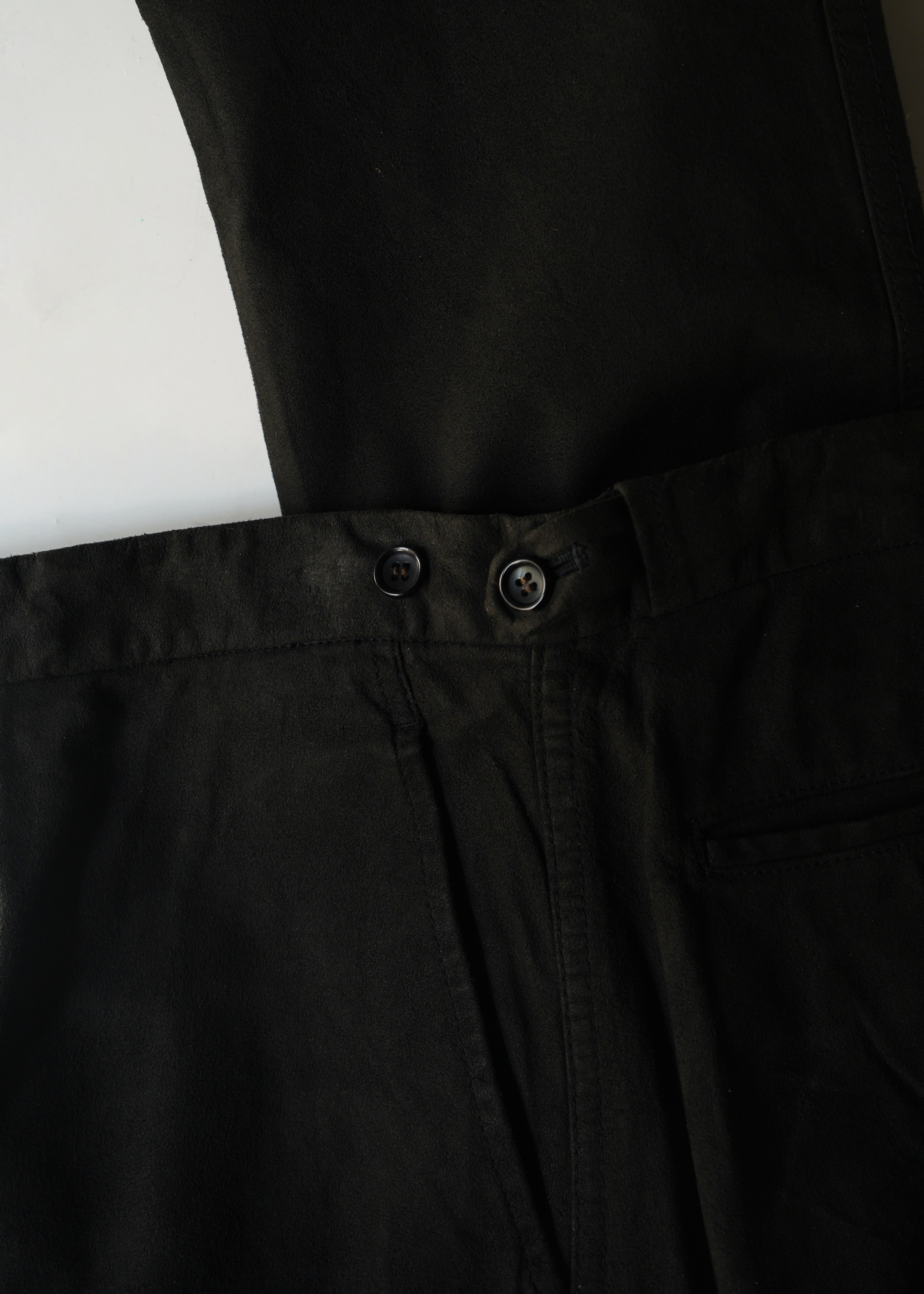 COMME des GARÇONS HOMME PLUS 99AW fake leather straight trousers