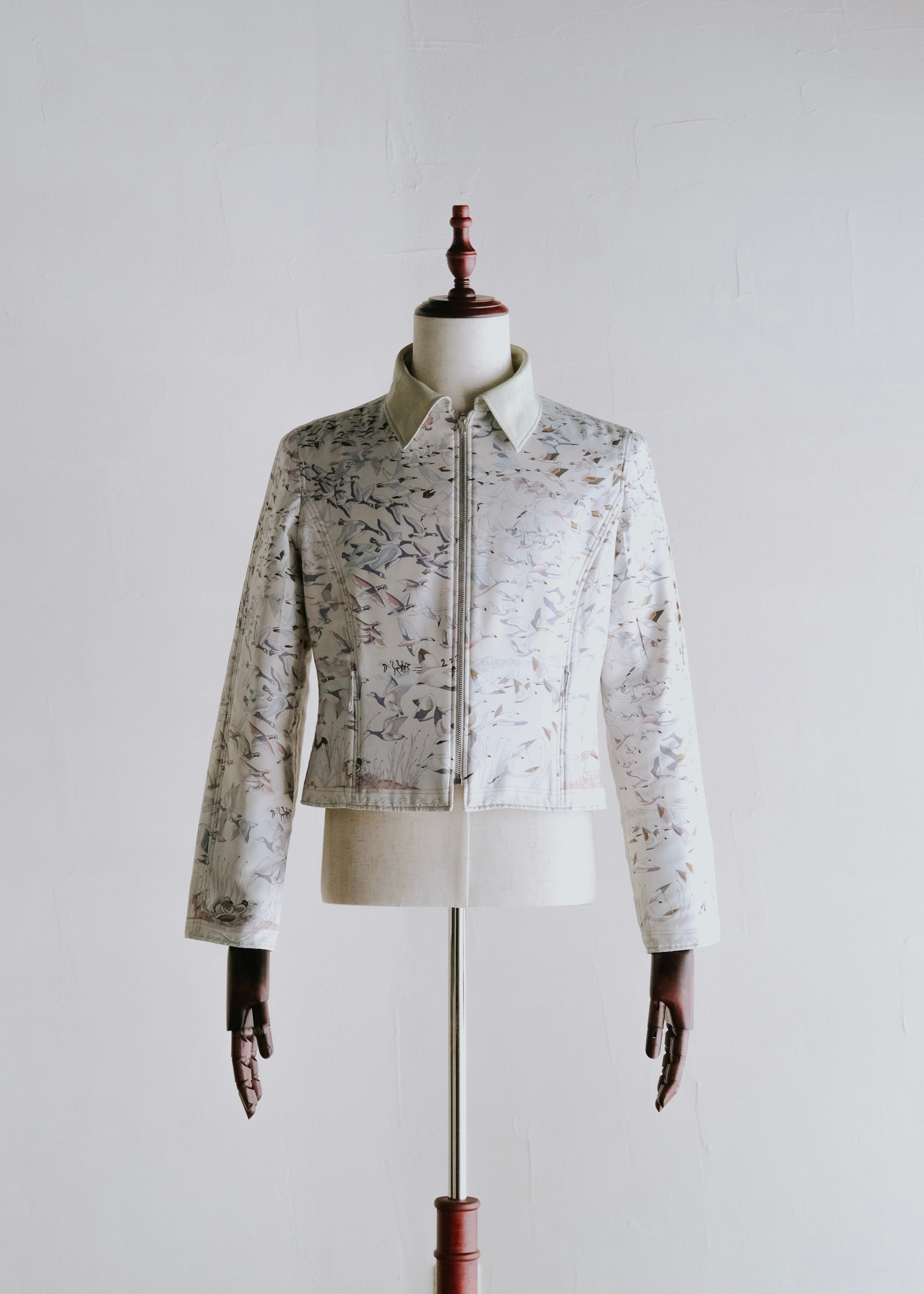 HERMÈS by Martin Margiela silk reversible blouson