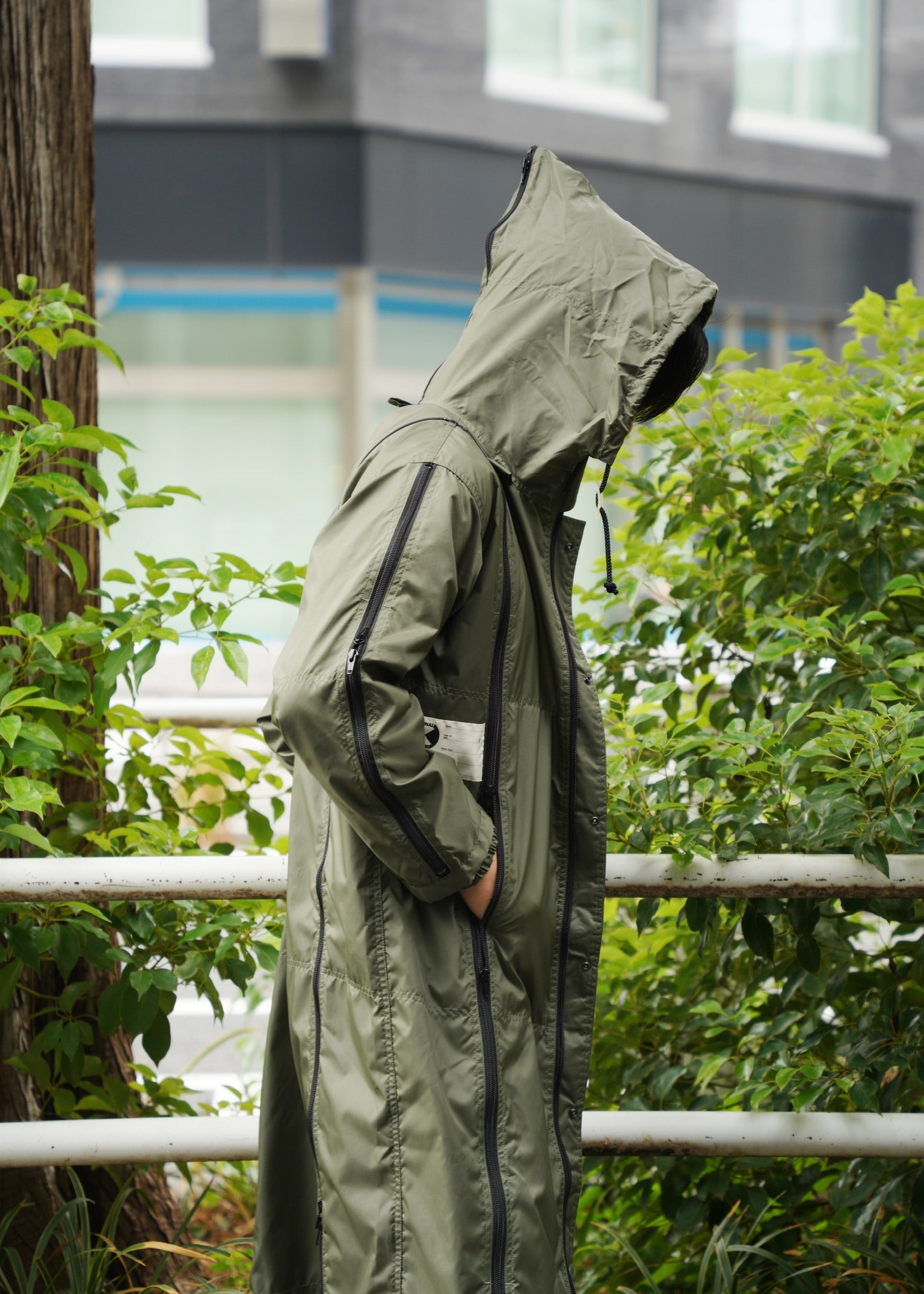 FINAL HOMME gimmick multiple zips nylon jacket