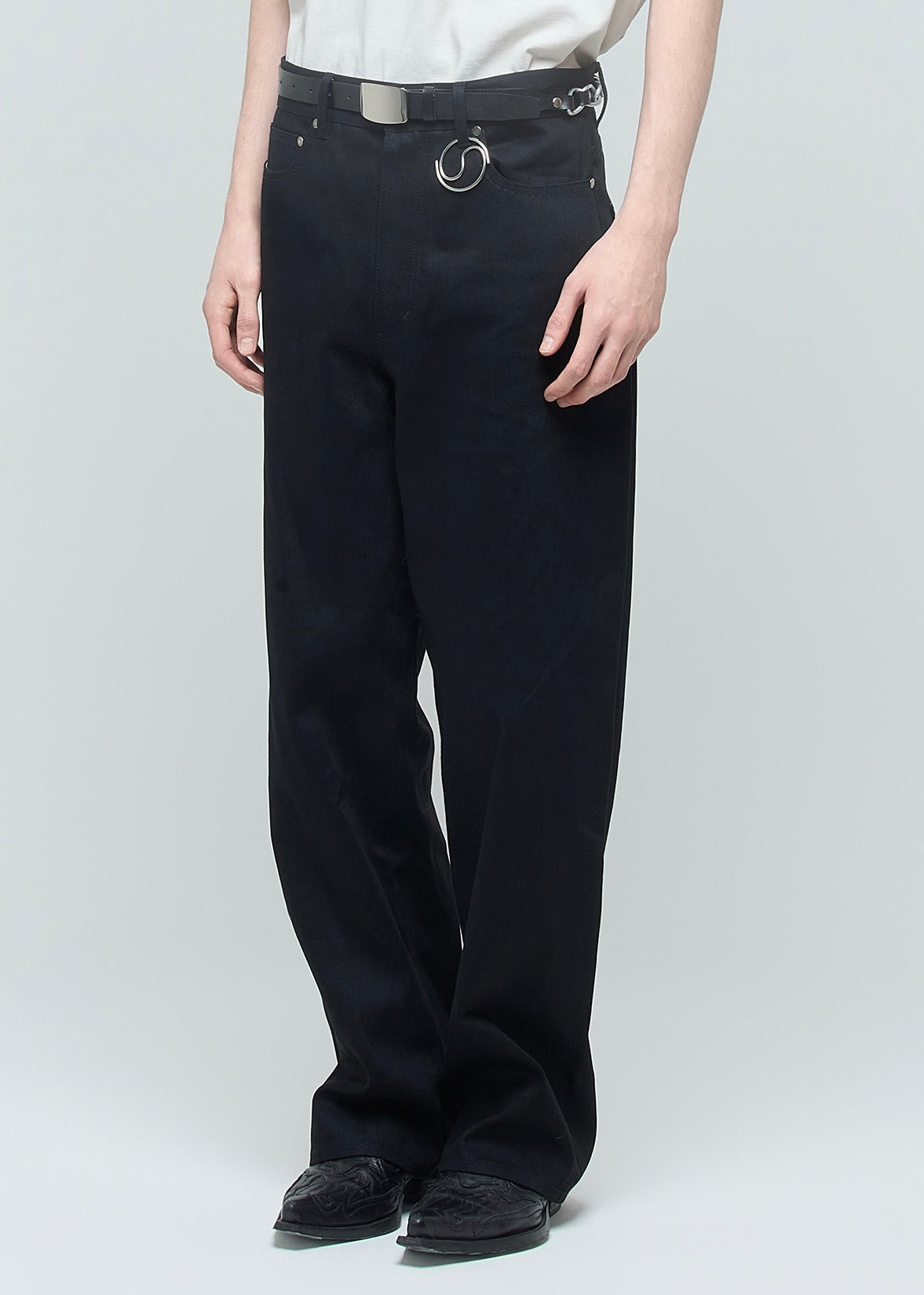 SHOOP 26AW LOOSE FIT DENIM PANTS / Black