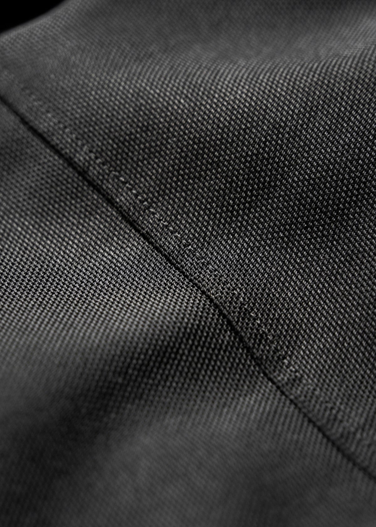 90-00’s Salvatore Ferragamo fly front wool blend nylon half coat
