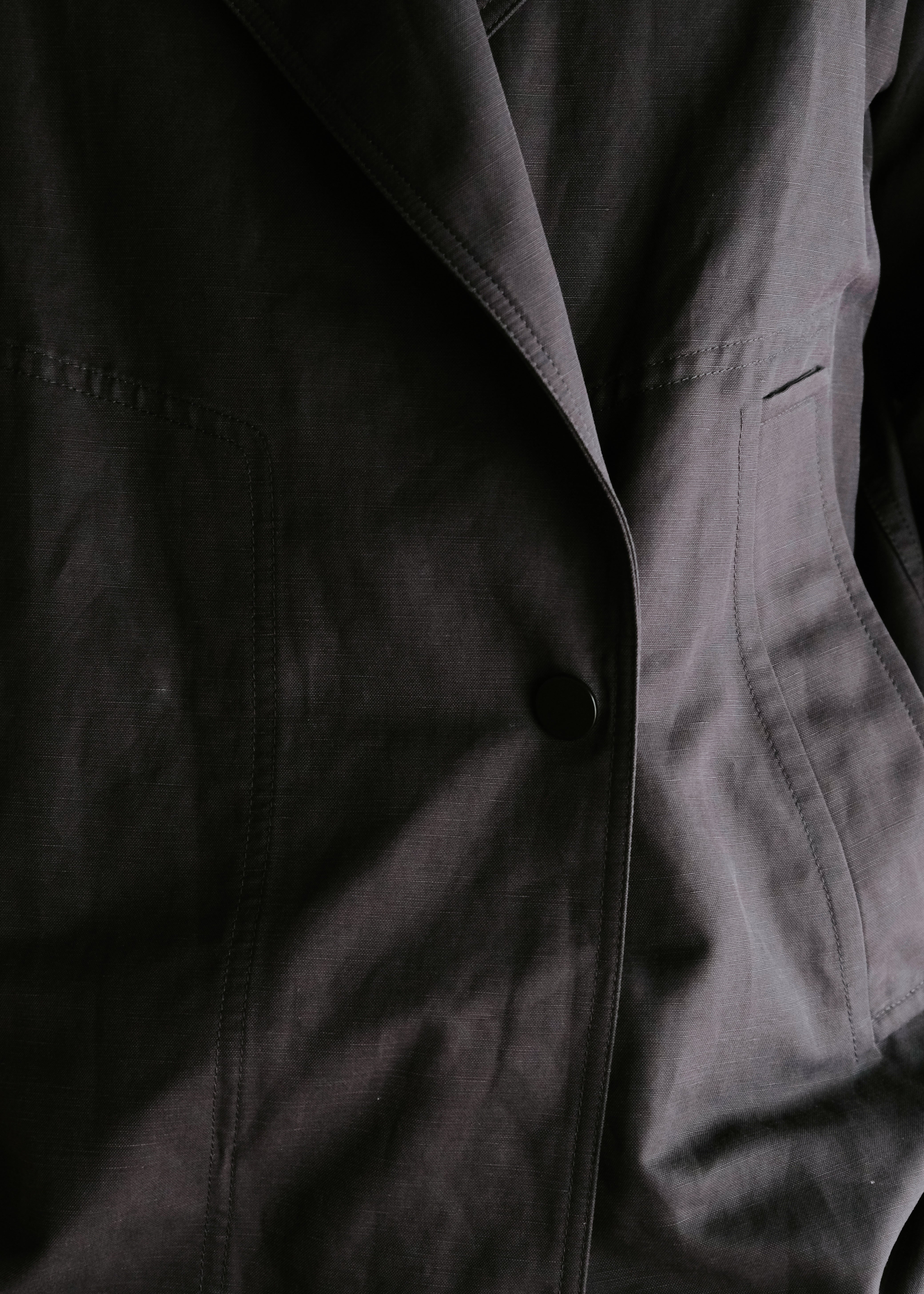 10's HERMÈS by Christophe Lemaire leather belted short coat